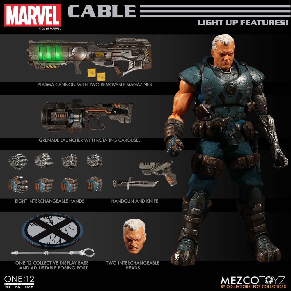 One:12 Collective/ Cable - Mezco (Mezco) action figure collectible [Barcode 696198768602] - Main Image 4
