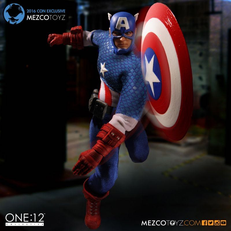 Mezco One:12 Captain America - Mezco Toyz (MARVEL) action figure collectible [Barcode 696198762501] - Main Image 2