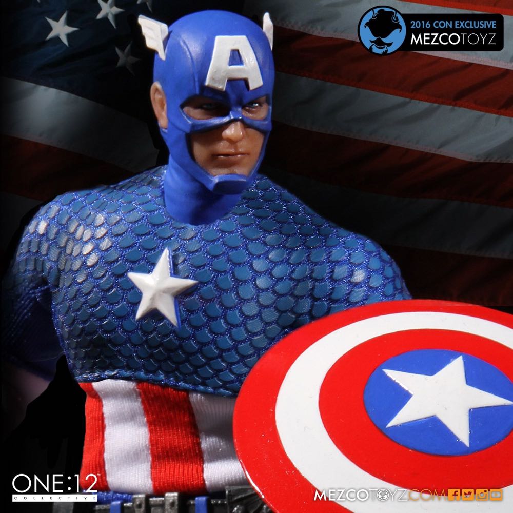 Mezco One:12 Captain America - Mezco Toyz (MARVEL) action figure collectible [Barcode 696198762501] - Main Image 3