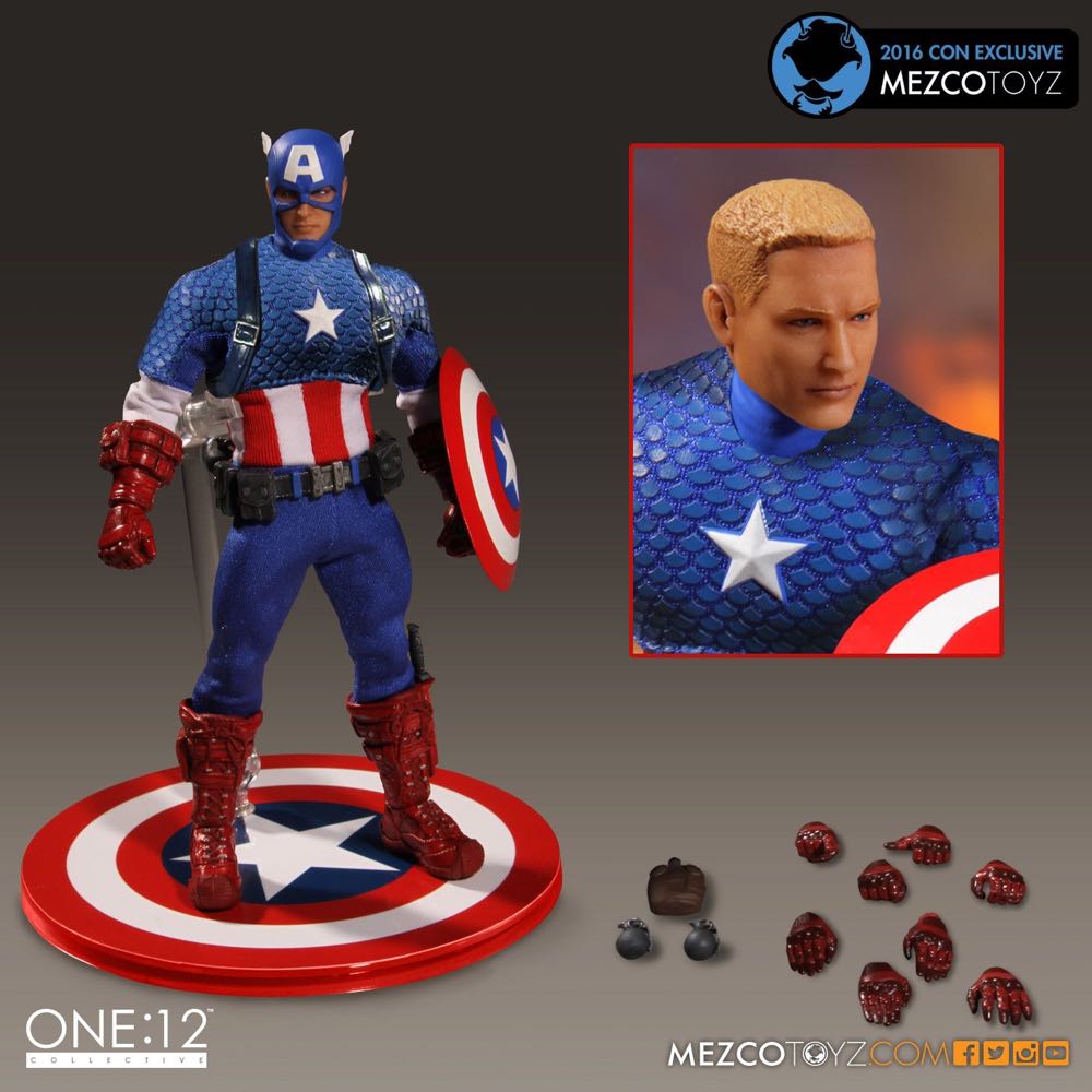 Mezco One:12 Captain America - Mezco Toyz (MARVEL) action figure collectible [Barcode 696198762501] - Main Image 4