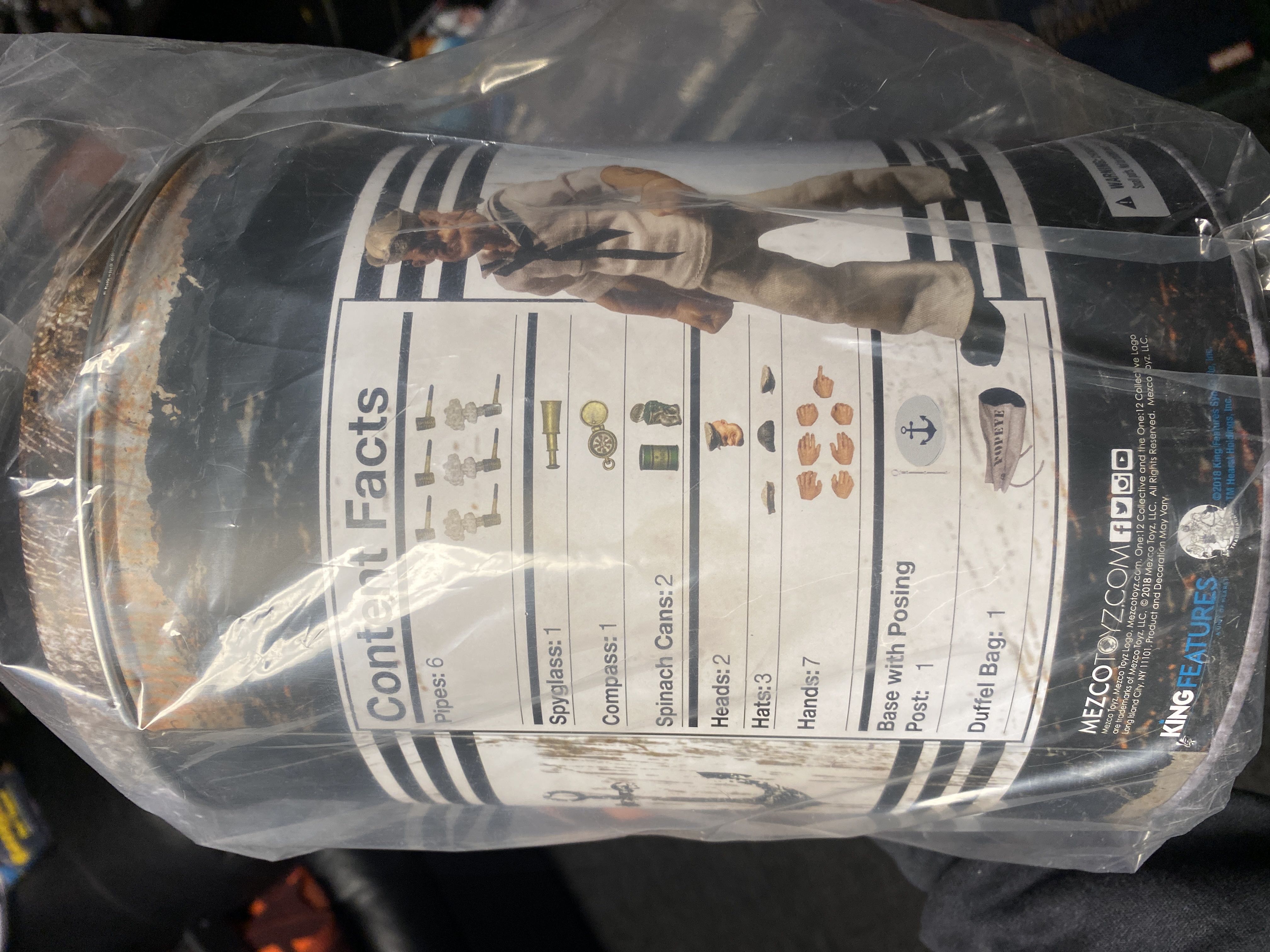 Mezco One:12 MDX White Suit Popeye - Mezco Toyz (One:12) action figure collectible [Barcode 696198764727] - Main Image 2