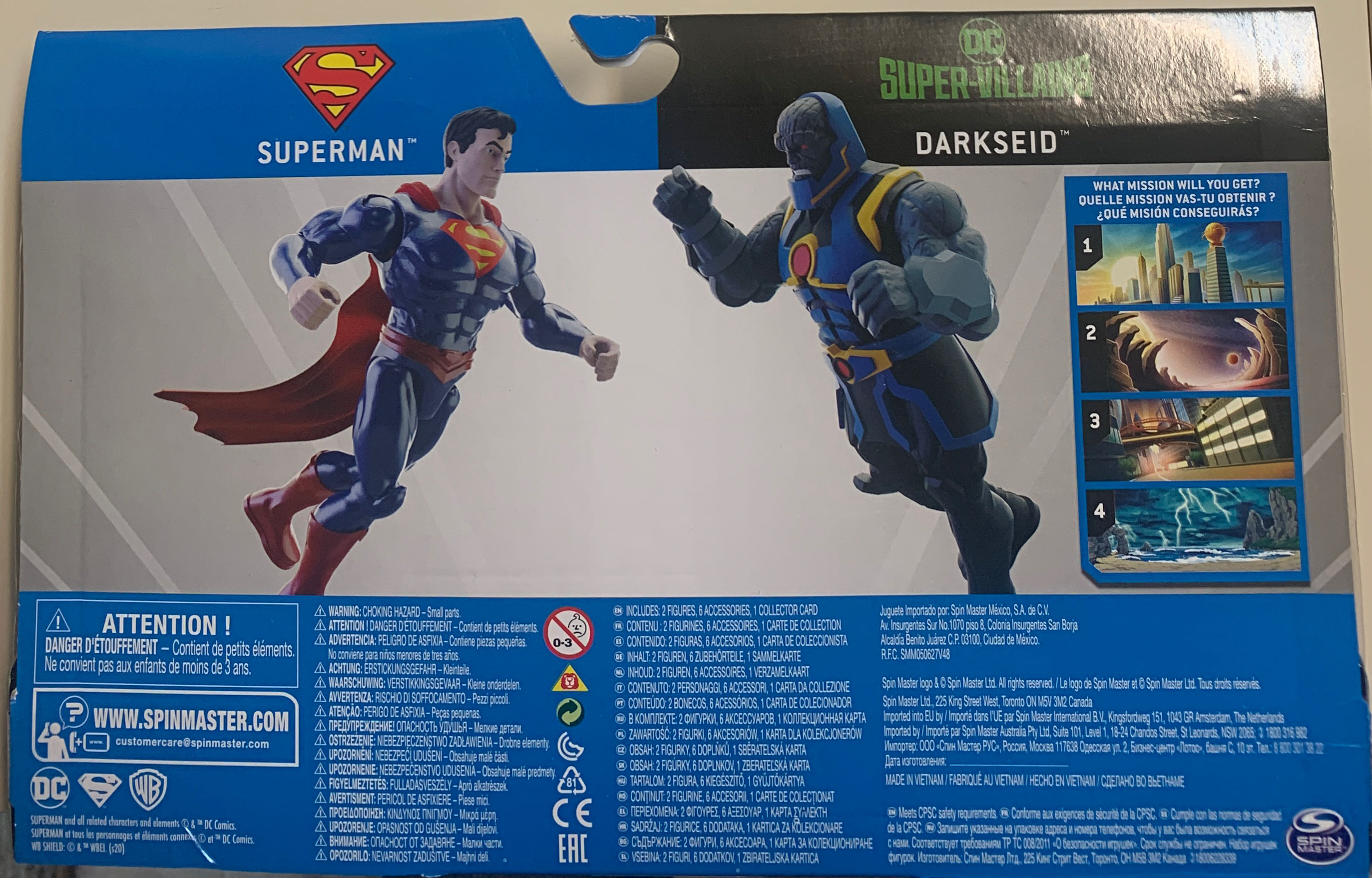 Superman & Darkseid: 2-Pack - Spin Master (Superman) action figure collectible [Barcode 778988299494] - Main Image 2