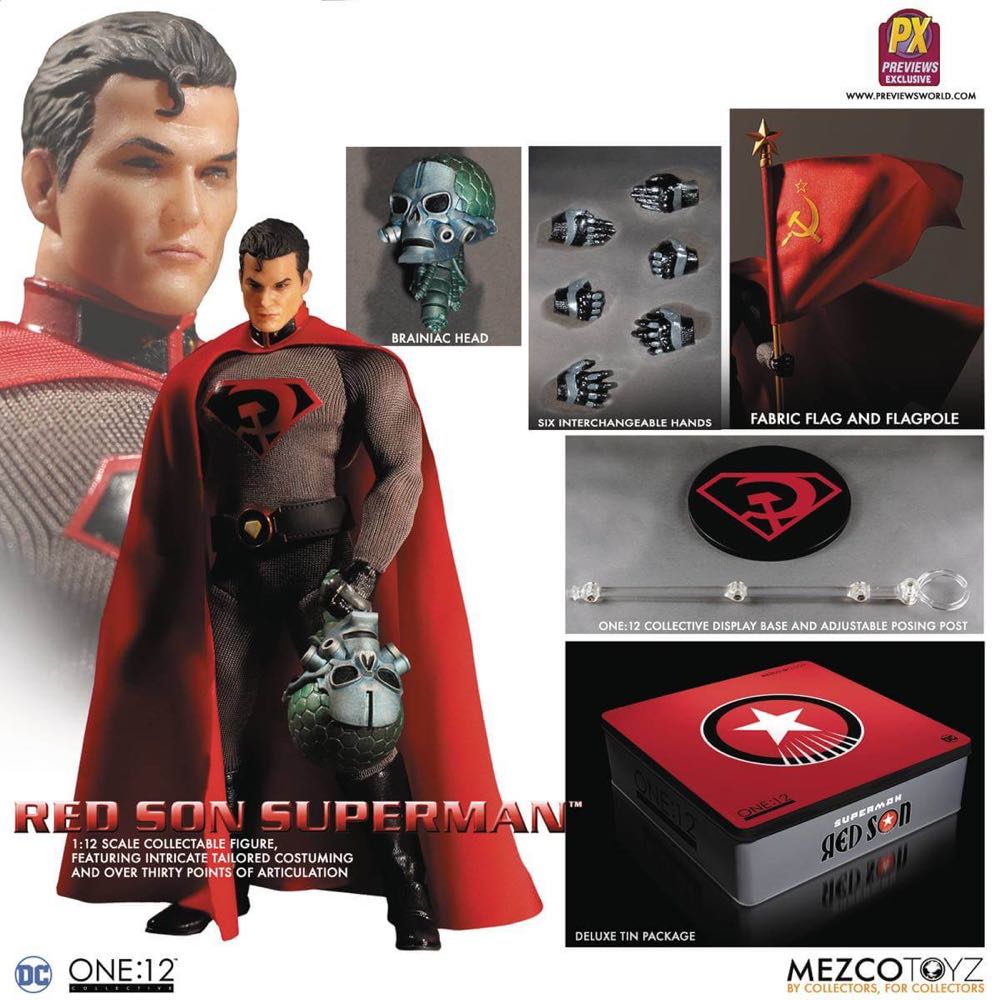 One:12 Collective/ Superman (Red Son) - Mezco Toyz (DC Comics) action figure collectible [Barcode 696198761528] - Main Image 4