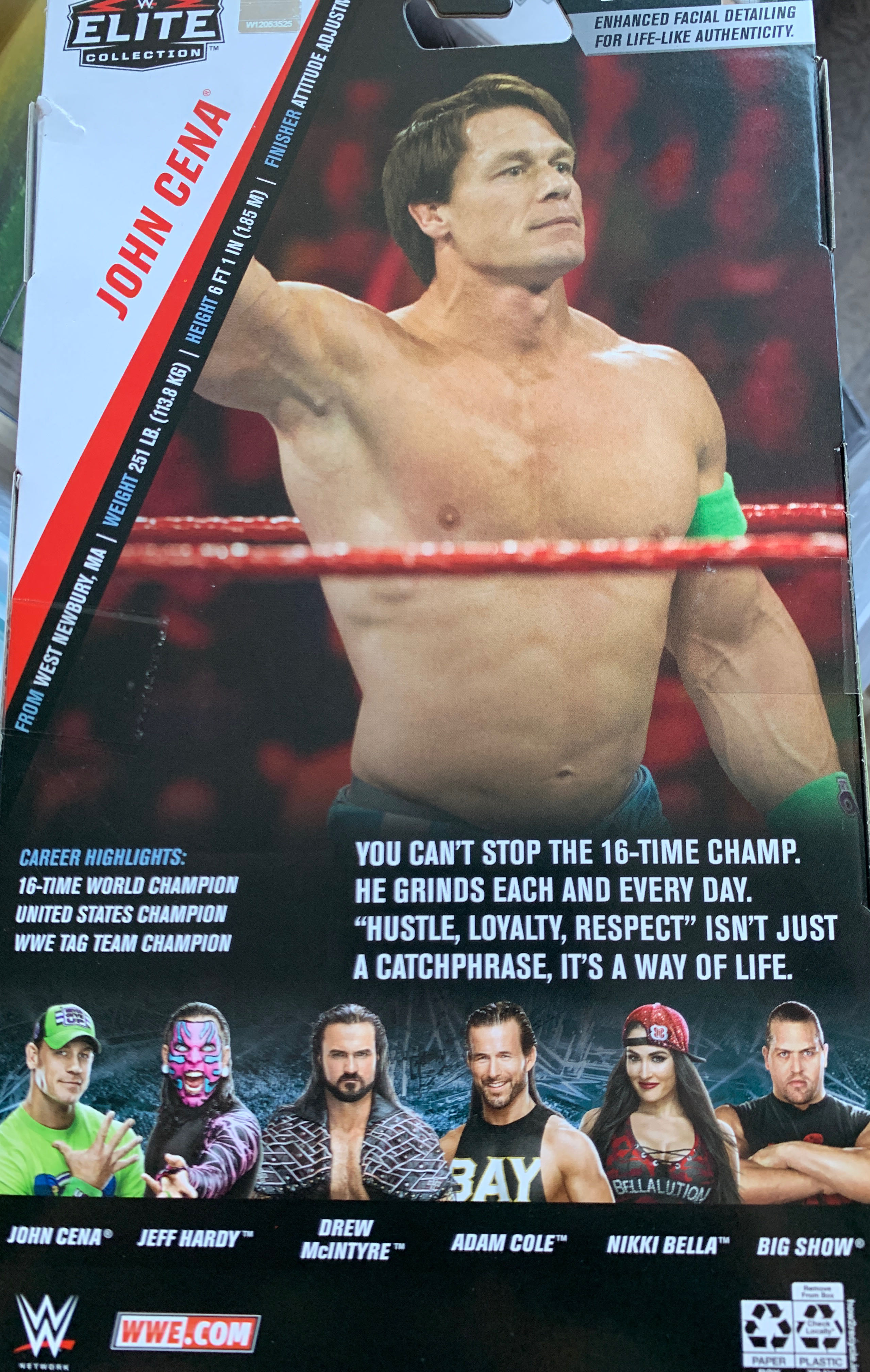 John Cena Elite 71 - Mattel Wwe (WWE Elite Series 71 (2019)) action figure collectible [Barcode 887961730272] - Main Image 2