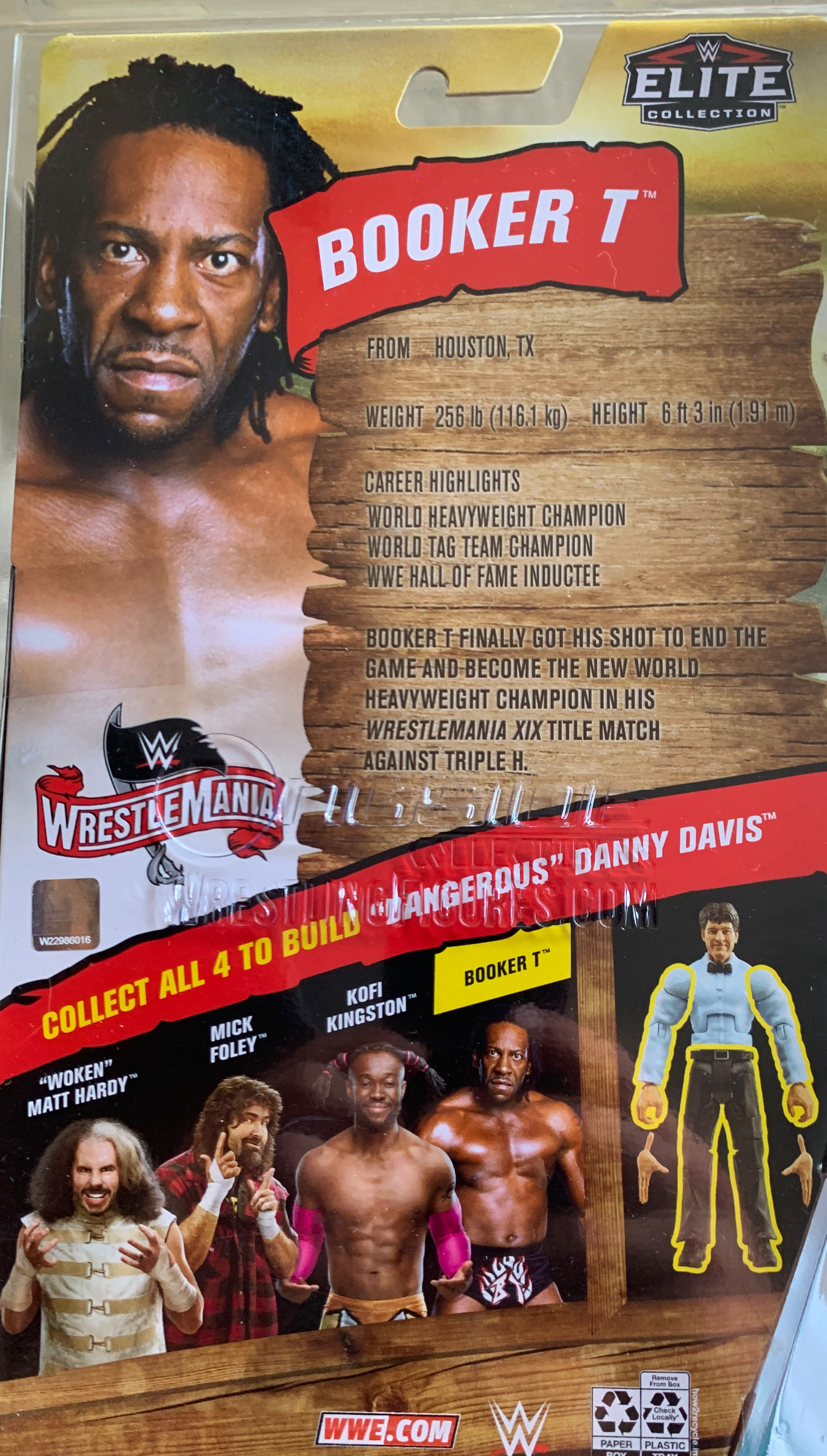 Booker T - Mattel (WWE Elite WrestleMania 36) action figure collectible [Barcode 887961834147] - Main Image 2