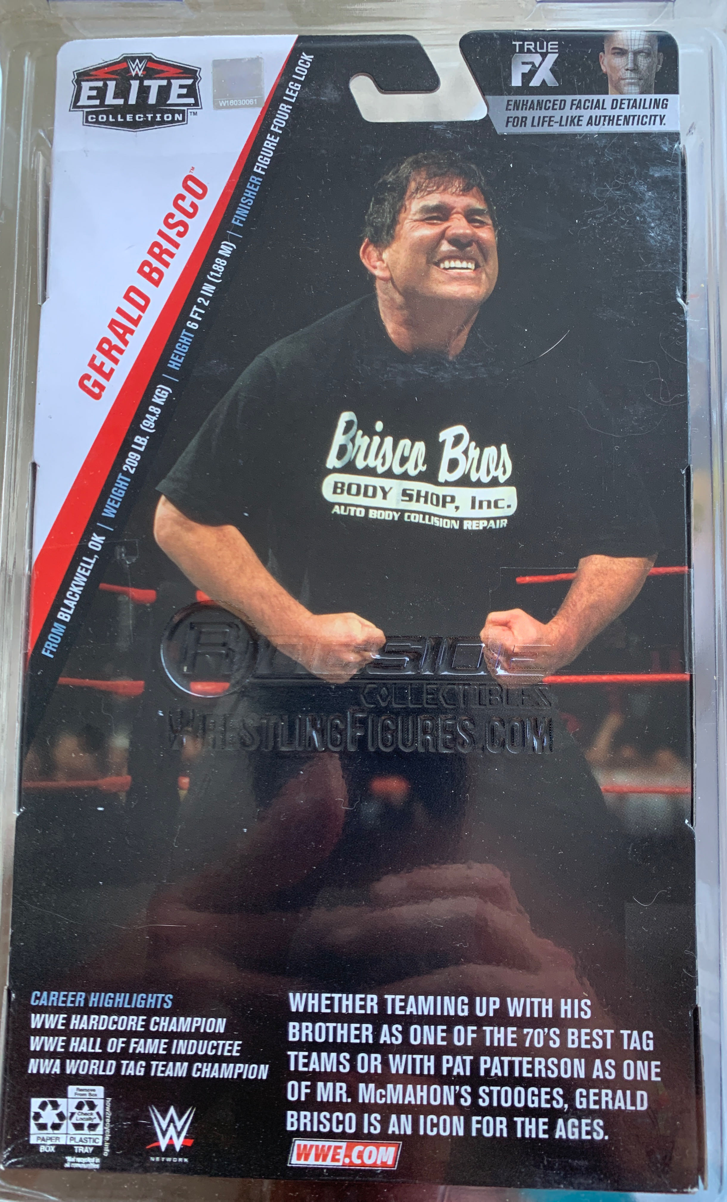 Gerald Brisco Walmart Elite Chase - Mattel Wwe action figure collectible [Barcode 887961880748] - Main Image 2