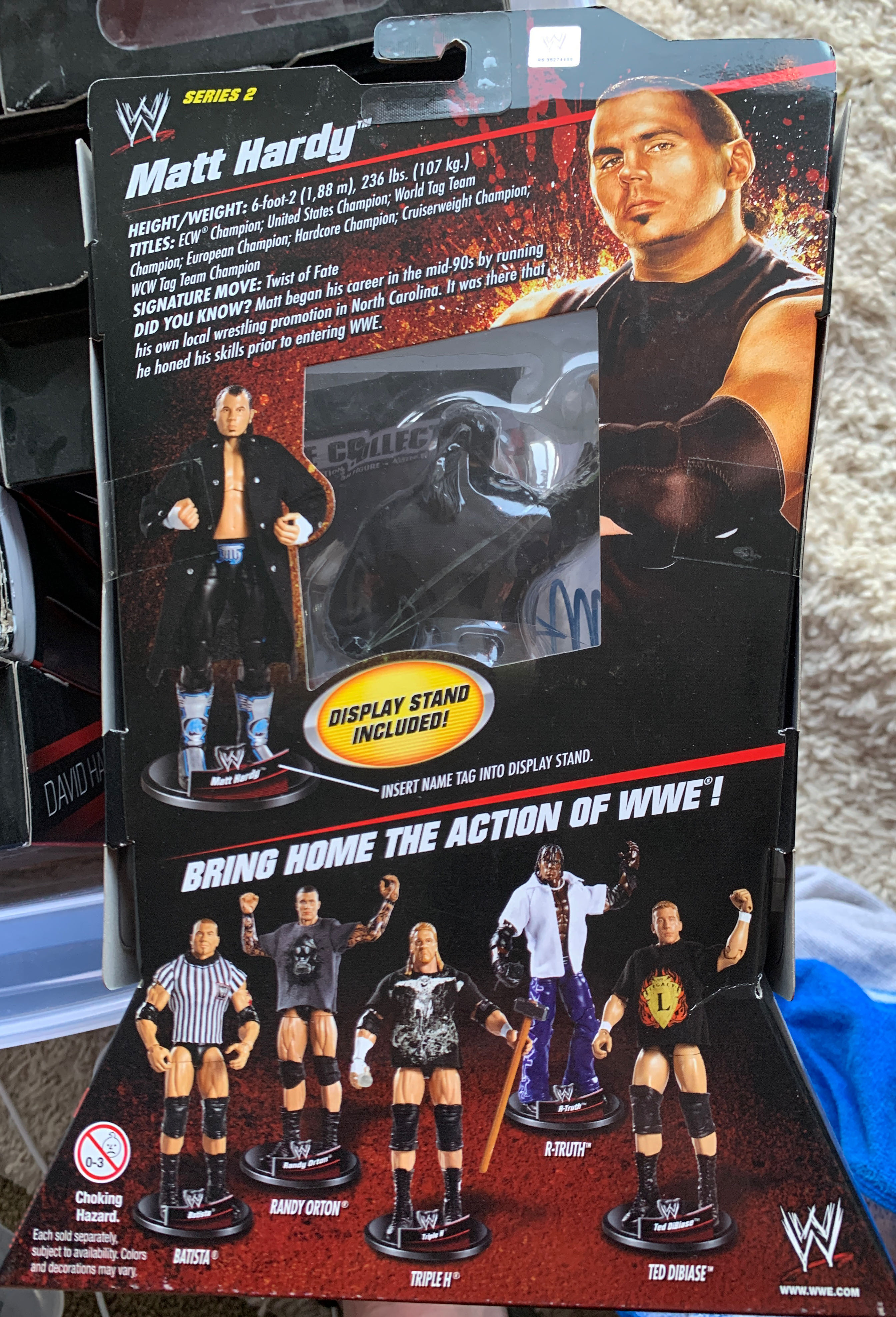 Matt Hardy Elite 2 - Mattel Wwe action figure collectible [Barcode 027084838367] - Main Image 2