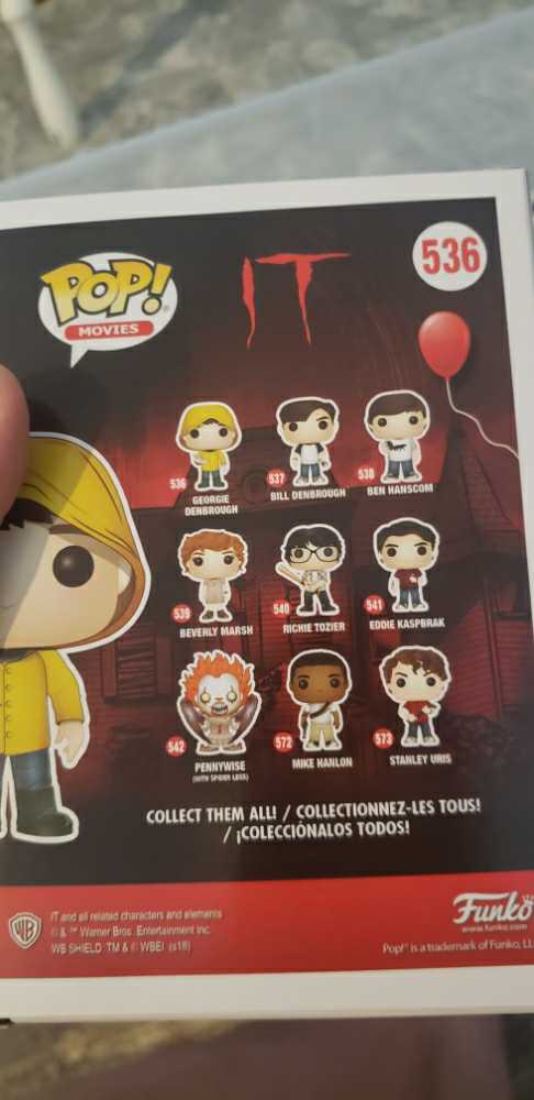 IT: Georgie Denbrough #536  - Funko (IT) action figure collectible [Barcode 889698295208] - Main Image 2