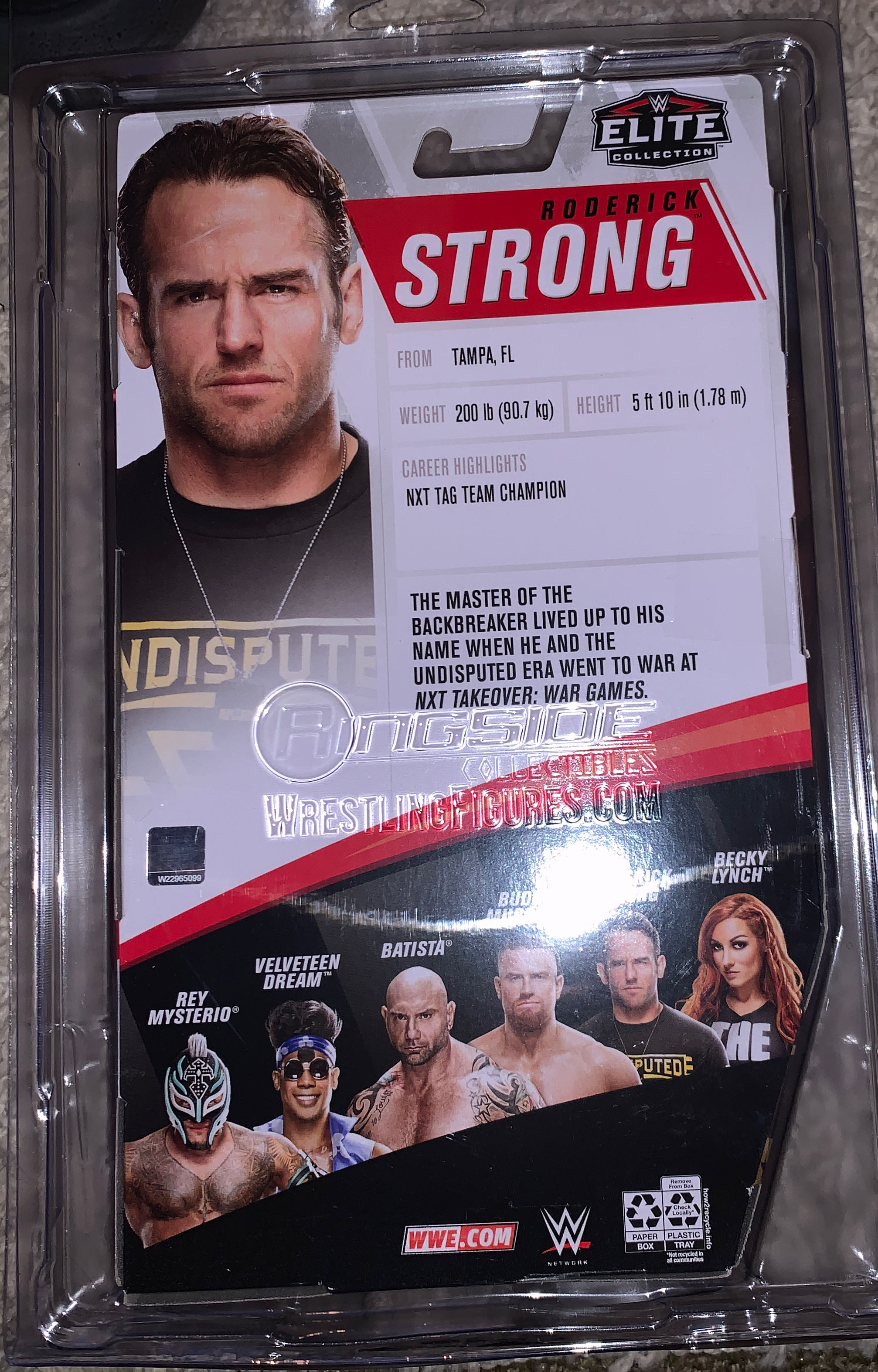 Roderick Strong Elite 72 - Mattel (WWE Elite Series 72) action figure collectible [Barcode 887961830033] - Main Image 2