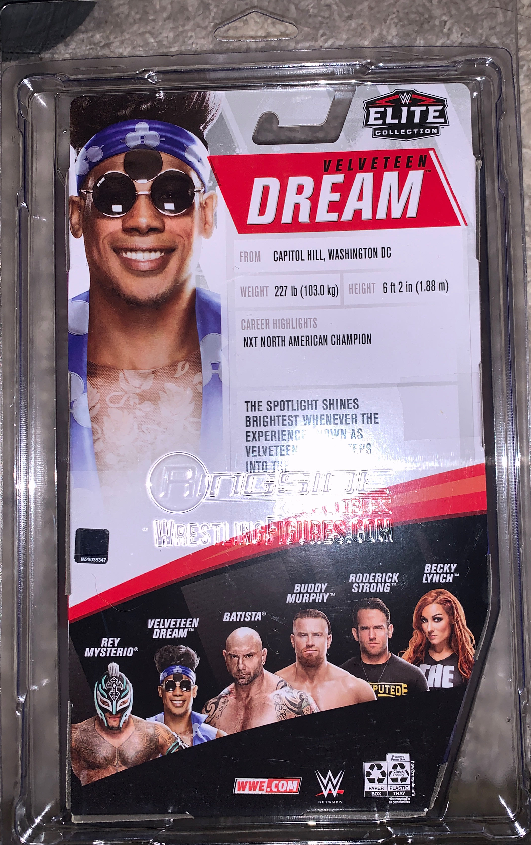 Mattel WWE Elite Velveteen Dream  - Mattel Wwe (Elite Series 72) action figure collectible [Barcode 887961830002] - Main Image 2