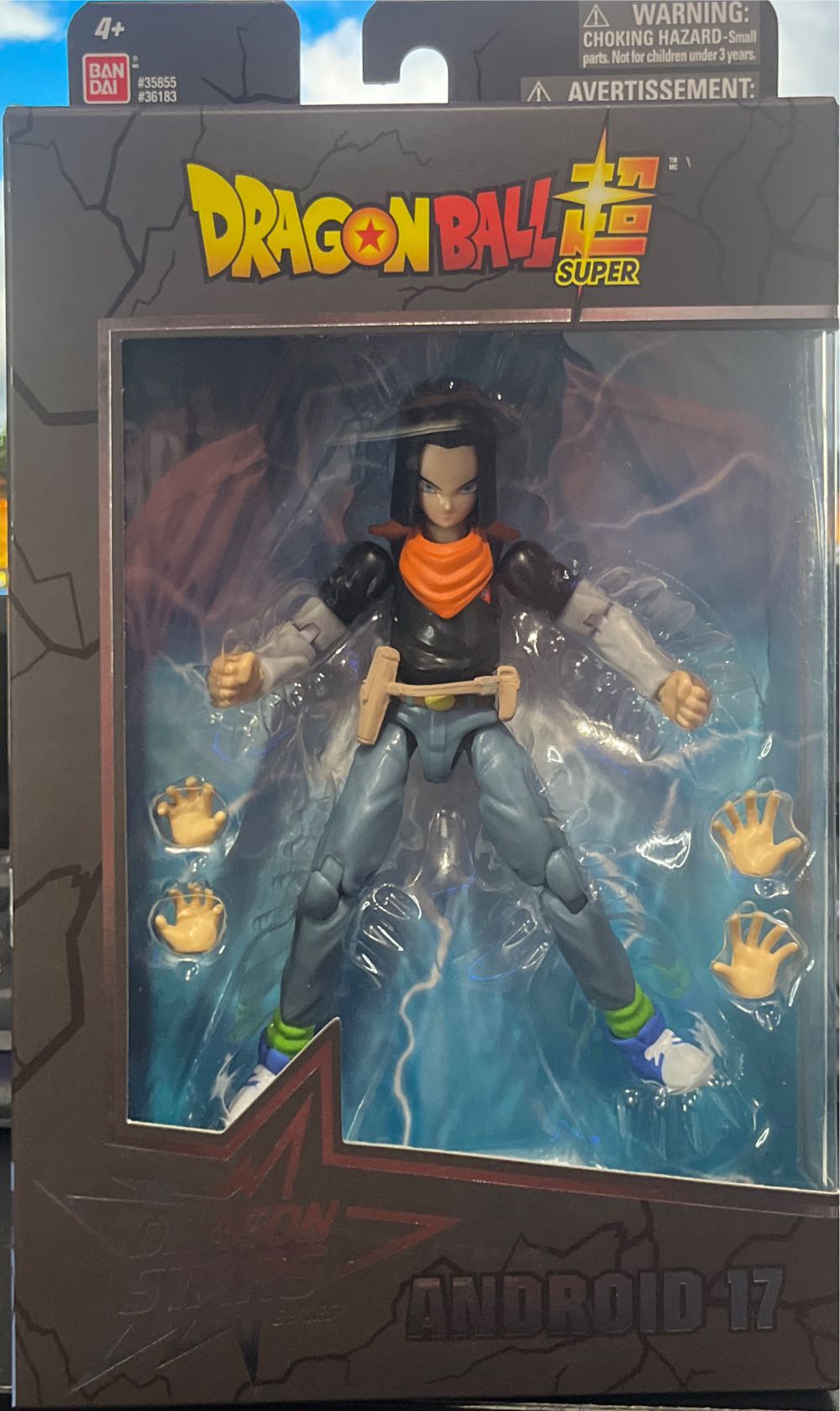 Dragon Stars Series 10 - Android 17 - Bandai America (Dragon Ball Super Dragon Stars  Series 10) action figure collectible [Barcode 045557361839] - Main Image 3