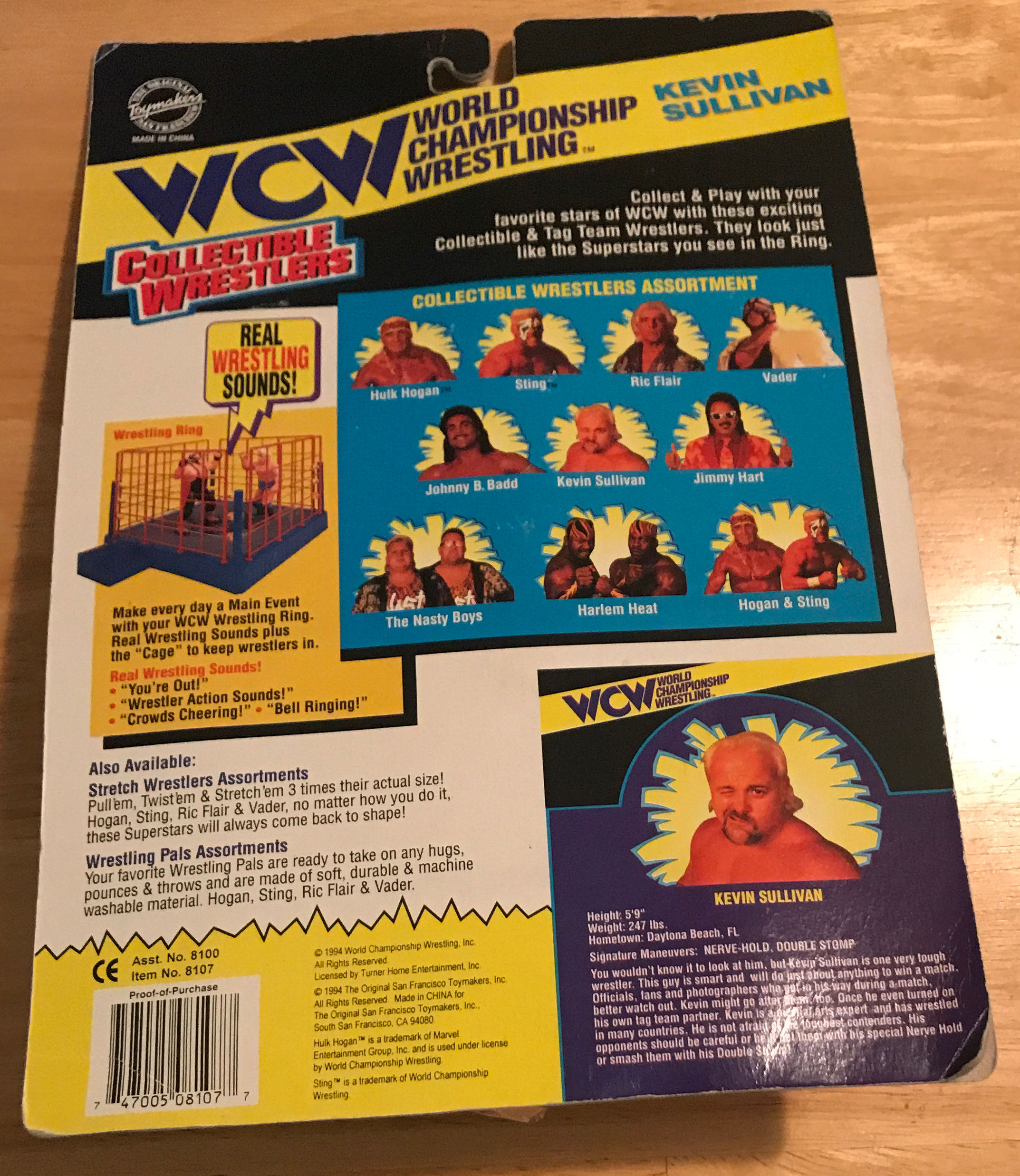 Kevin Sullivan [Blue Trunks] - Original San Francisco Toymakers (WCW - OSFTM) action figure collectible [Barcode 747005081077] - Main Image 2