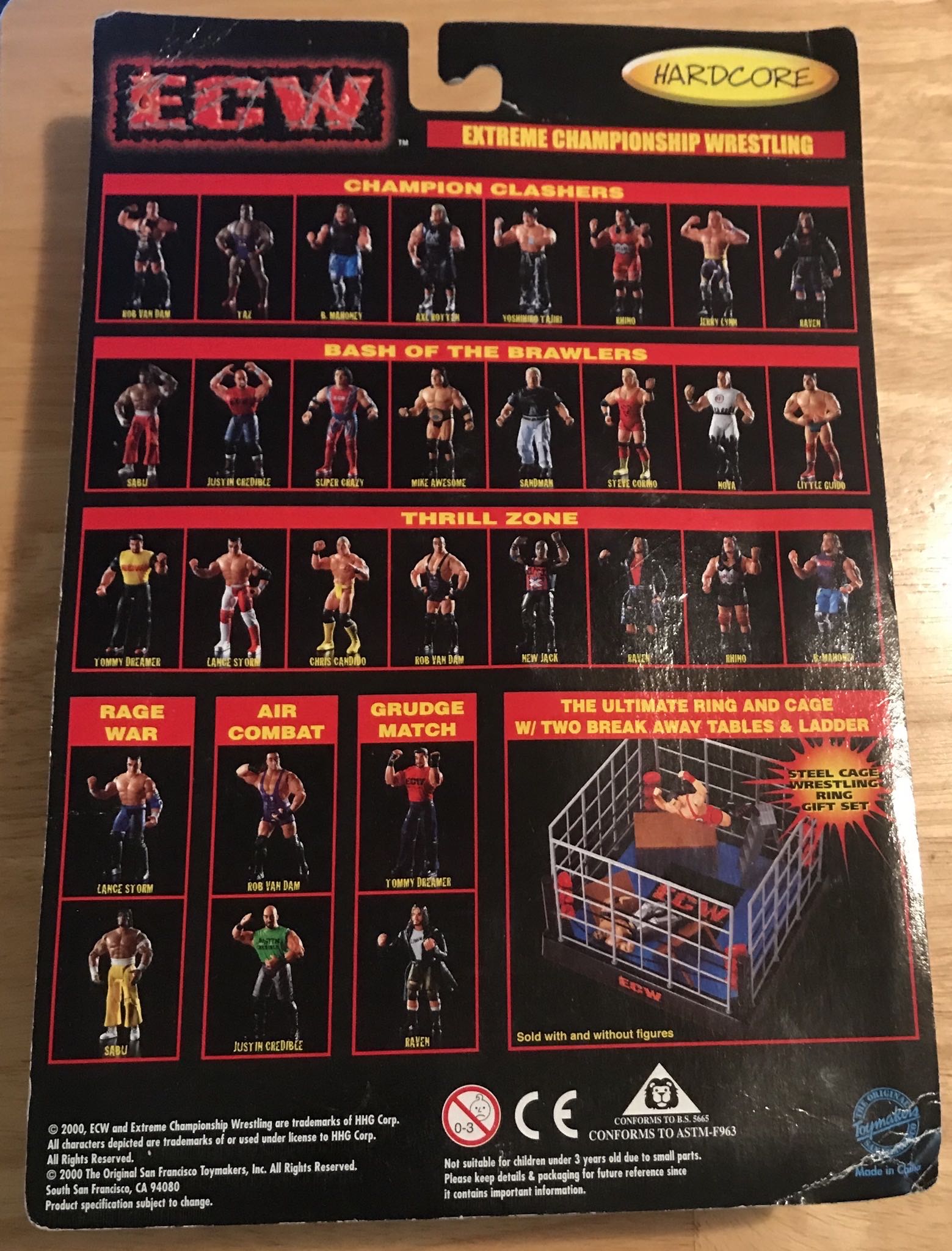 ECW OSFTM Champion Clashers Series: Rhino - ECW Original San Francisco Toymakers, Inc. (ECW OSFTM Champion Clashers Series) action figure collectible [Barcode 747005018660] - Main Image 2