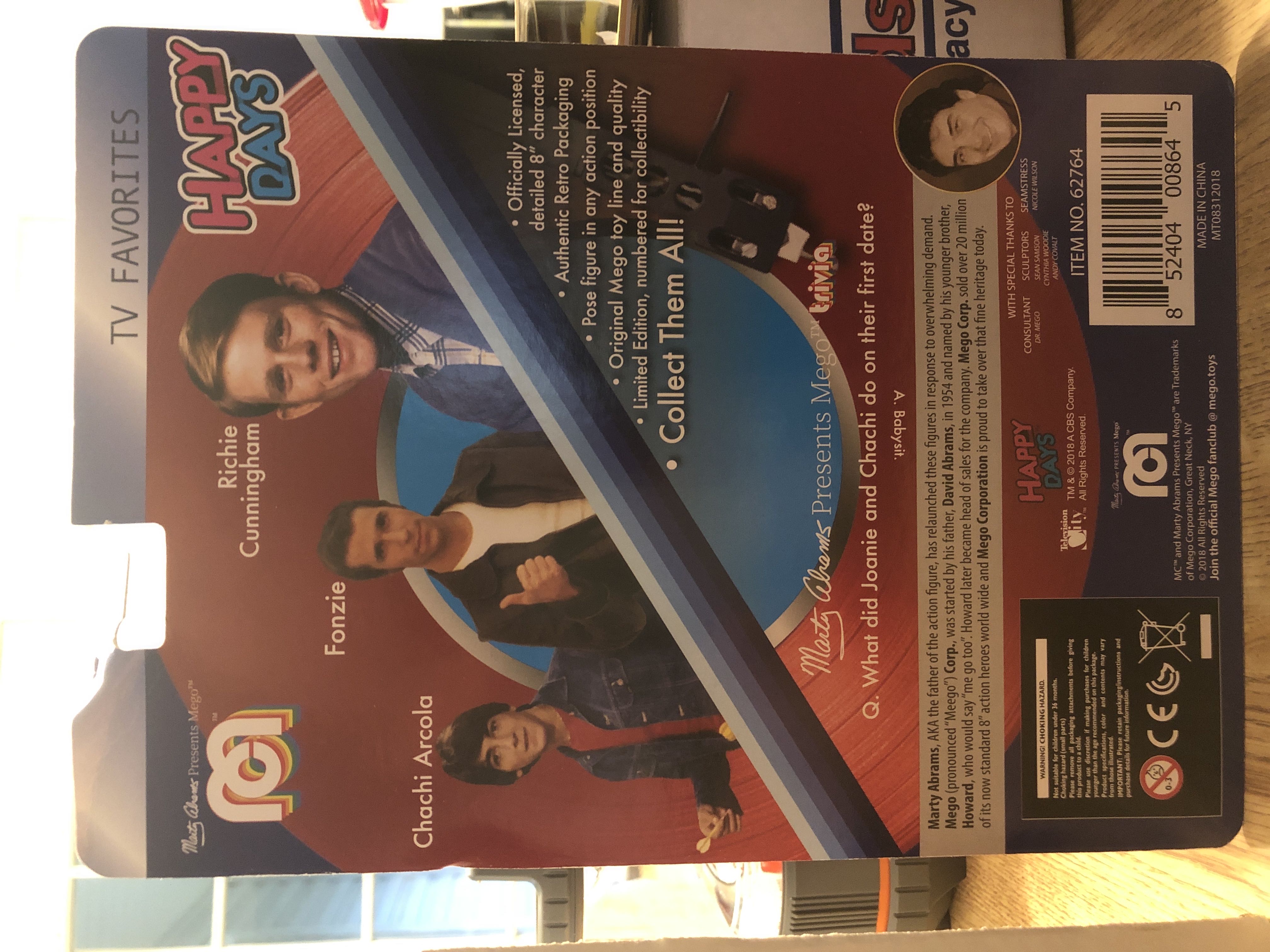 Chachi Arcola - Mego Corp (Happy Days) action figure collectible [Barcode 852404008645] - Main Image 2