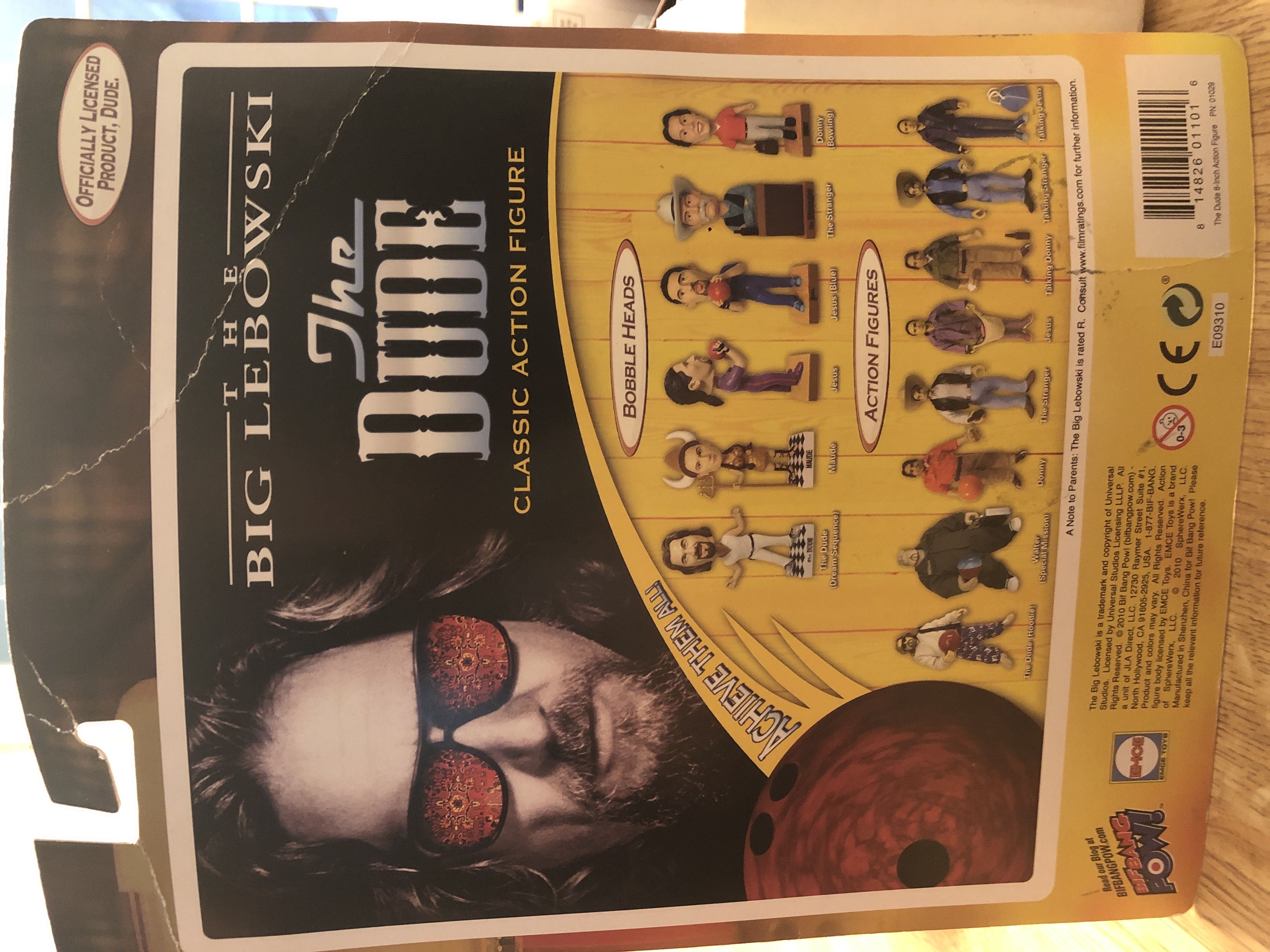 The Dude - The Big Lebowski - Bif Bang Pow! (The Big Lebowski) action figure collectible [Barcode 814826011016] - Main Image 2