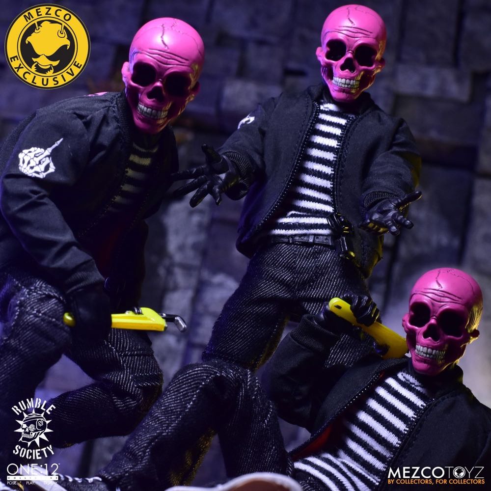 Pink Skulls Chaos Club - Mezco Toyz (Rumble Society) action figure collectible - Main Image 2