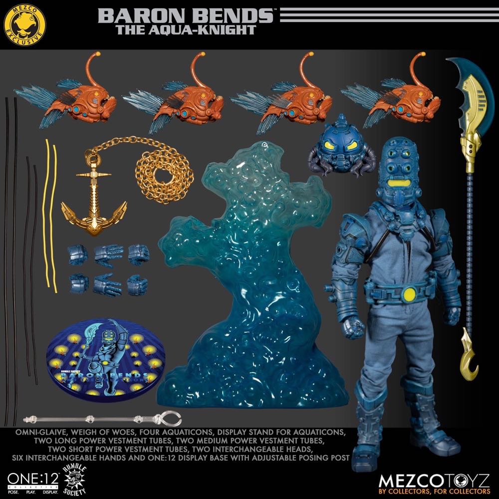 Baron Bends & The Aquaticons - Mezco Toyz (Rumble Society) action figure collectible - Main Image 4