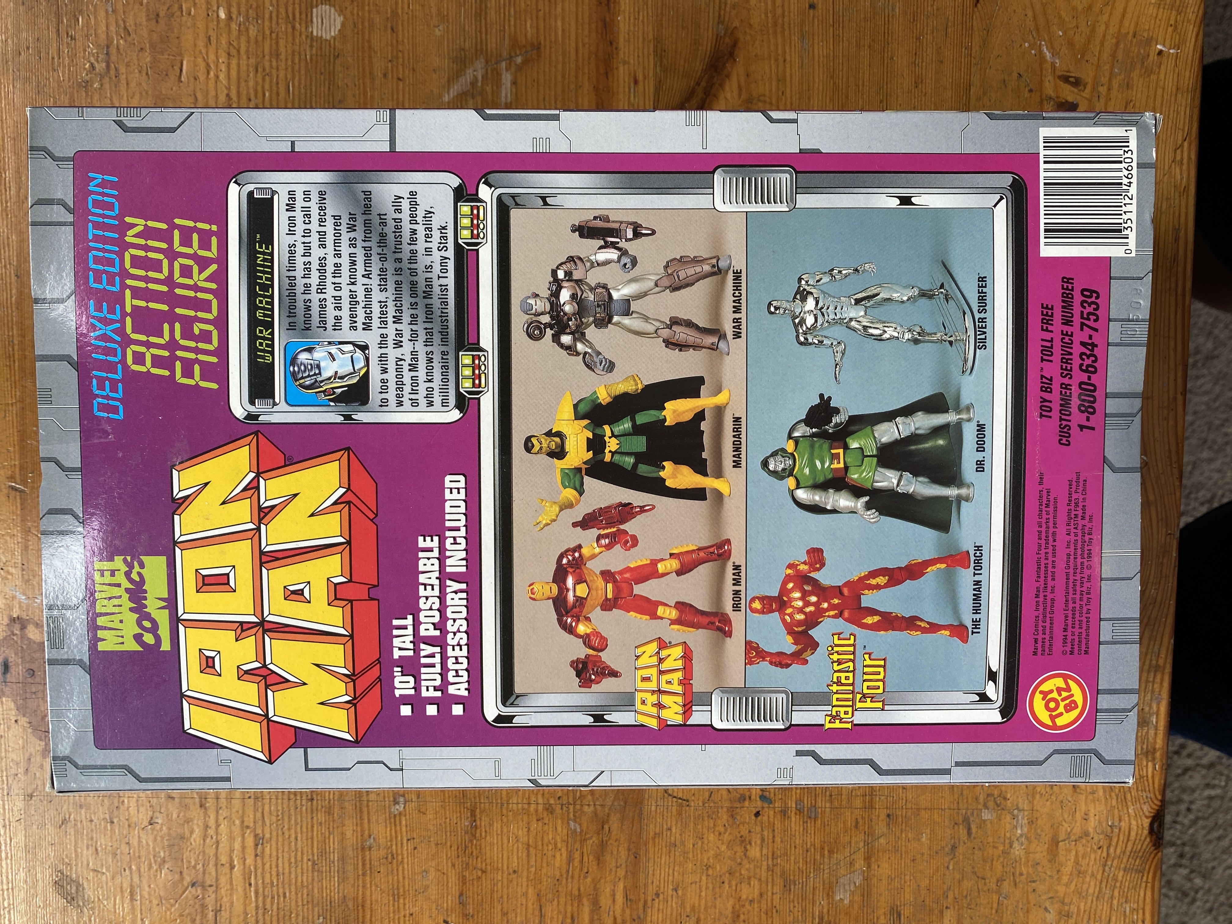 Iron Man (10 Inch) - Toy Biz (War Machine) action figure collectible [Barcode 035112466031] - Main Image 2