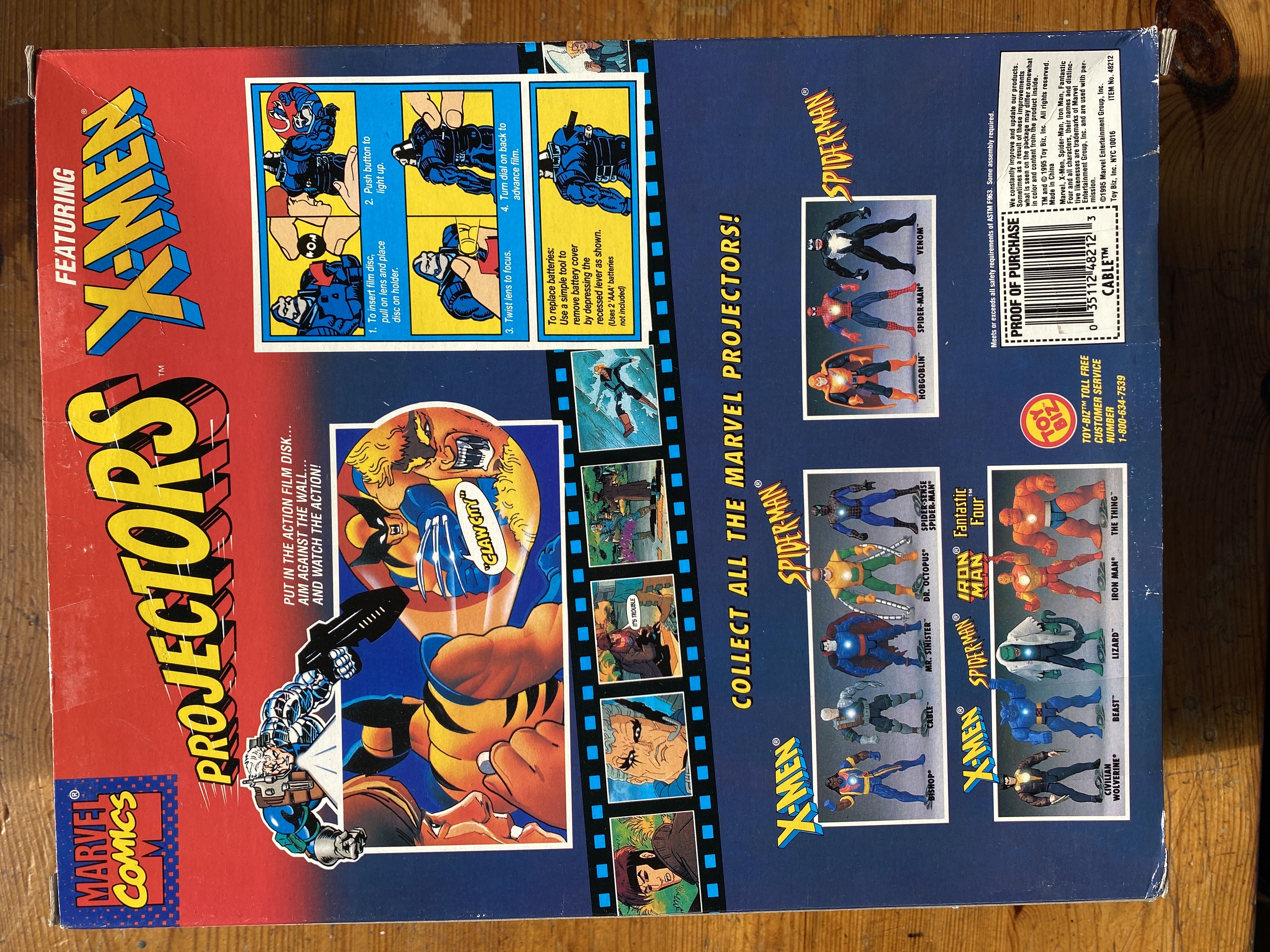 X-Men: Projectors - Toy Biz (Cable) action figure collectible [Barcode 035112482123] - Main Image 2