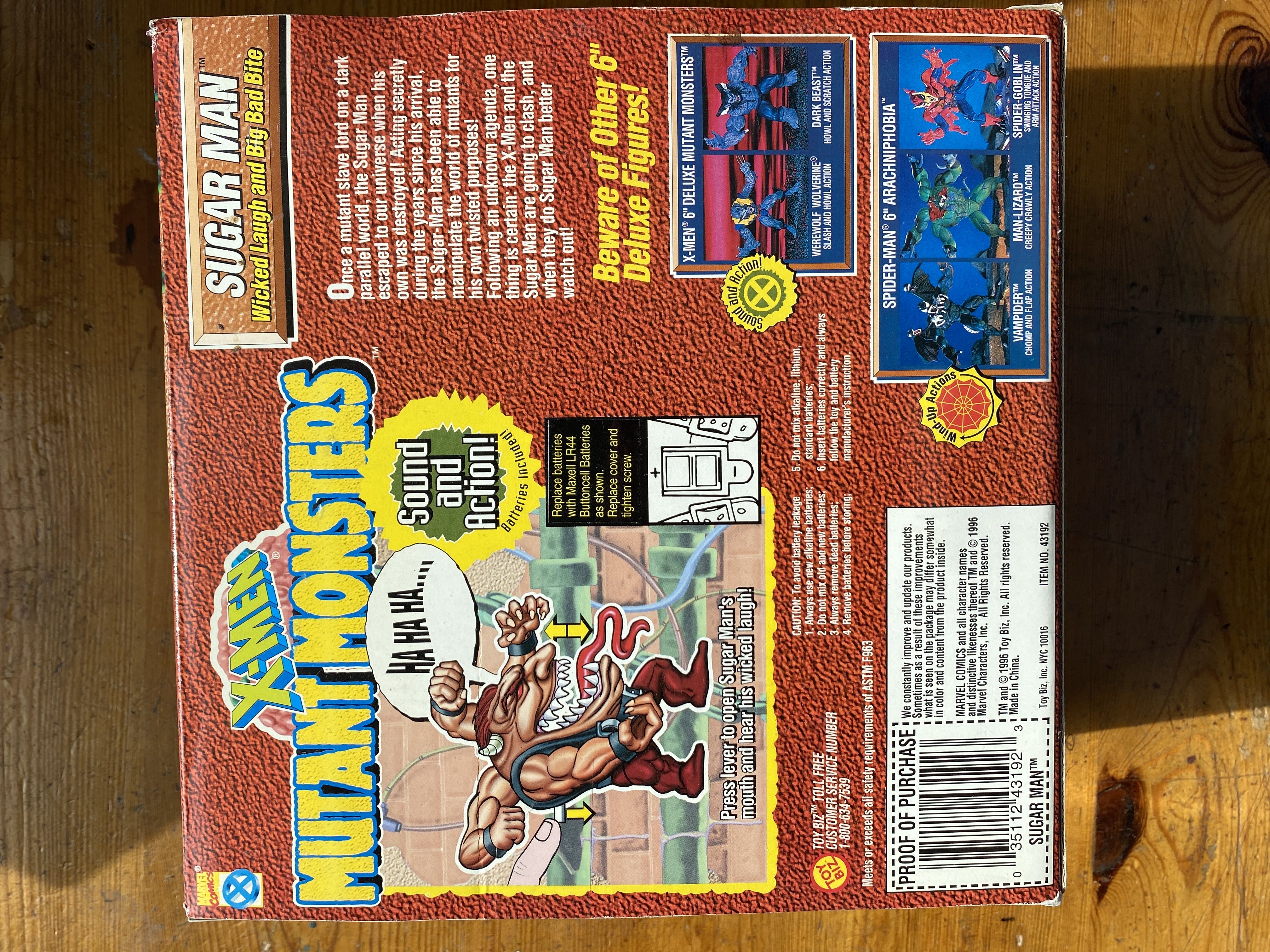 X-men Mutant Monsters: Sugar Man - Toy Biz (X-Men Mutant Monsters) action figure collectible [Barcode 035112431923] - Main Image 2