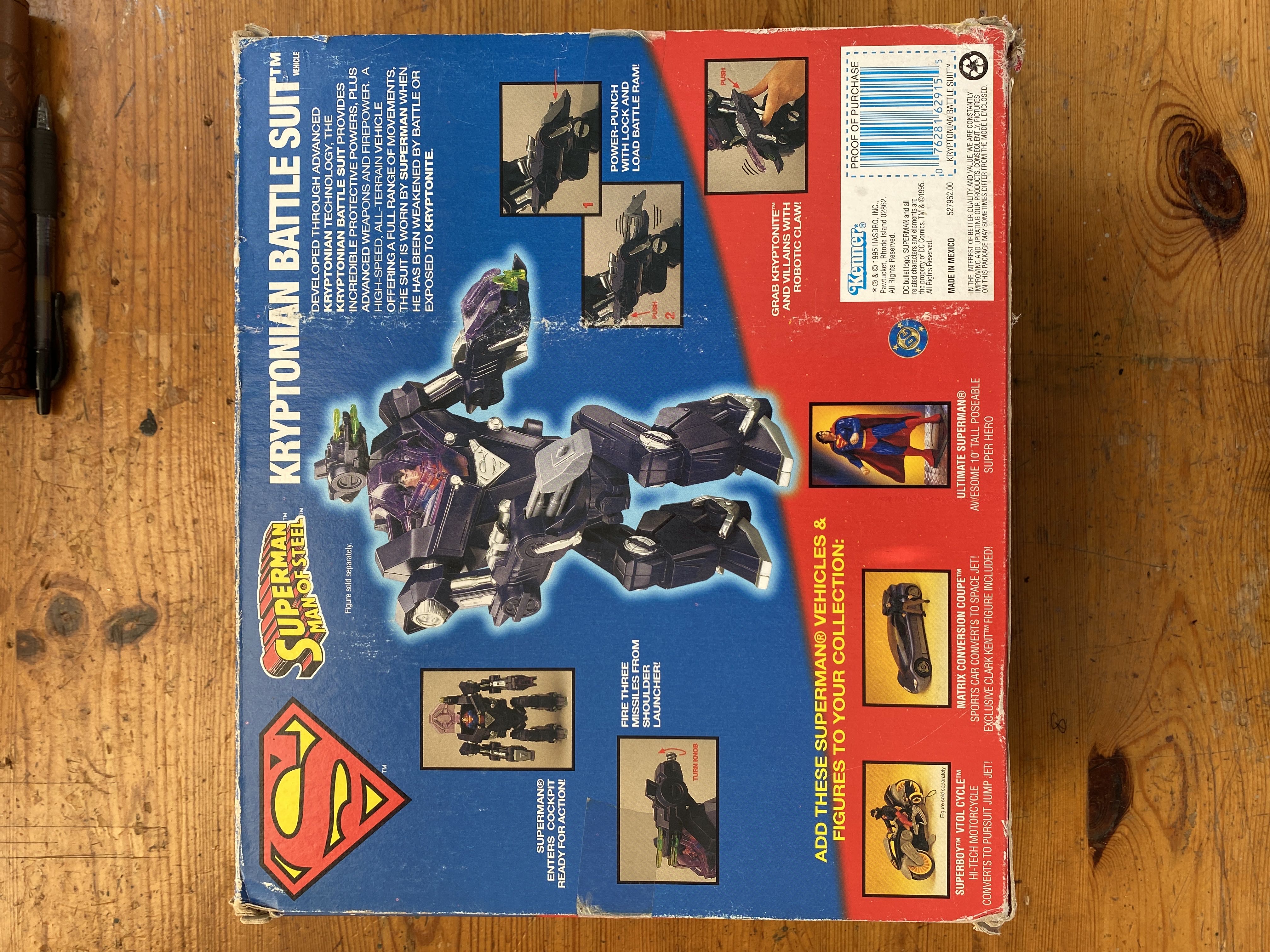 Superman: Man of Steel (Vehicle) - Hasbo / Kenner (Kryptonian Battle Suit) action figure collectible [Barcode 076281629155] - Main Image 2