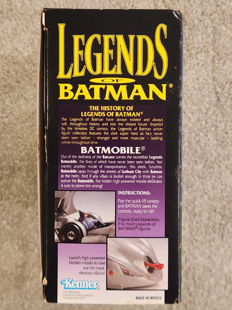 Batmobile - Kenner (Batman: Legends Of Batman) action figure collectible [Barcode 076281640259] - Main Image 3