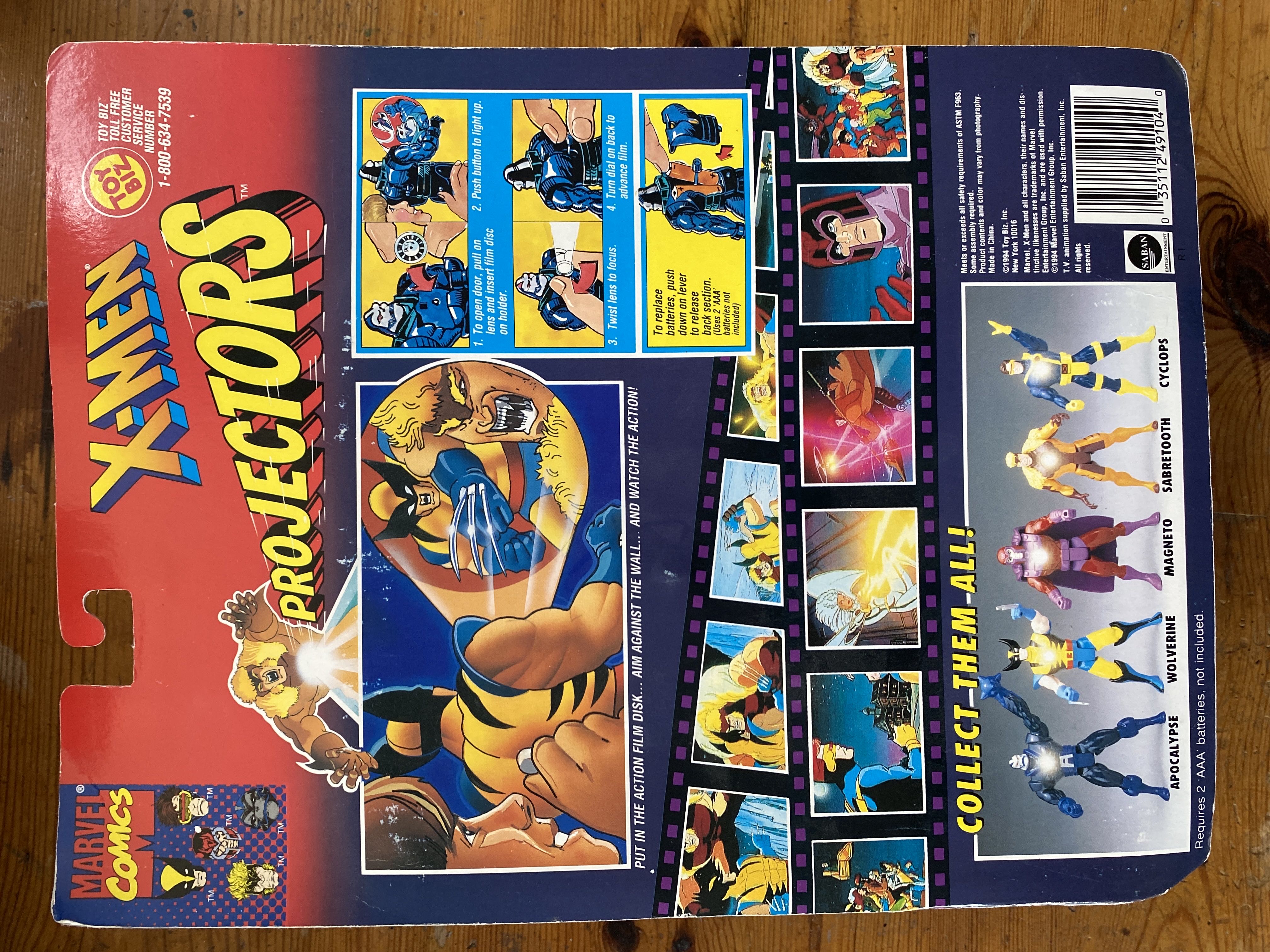 X-men Wolverine Projectors - Toy Biz (Wolverine) action figure collectible [Barcode 035112491040] - Main Image 2