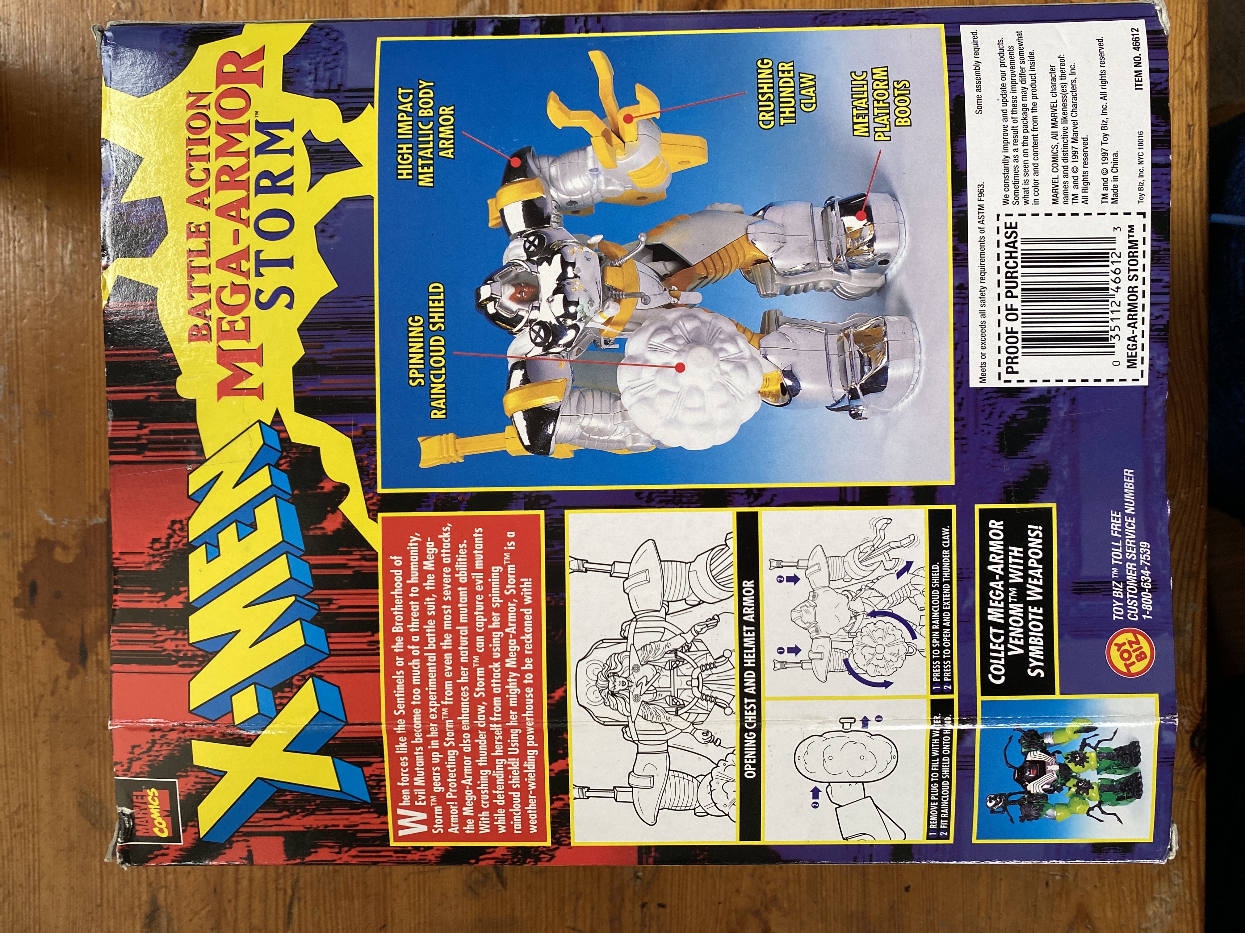 Mega-armor Storm - Toy Biz (X-Men) action figure collectible [Barcode 035112466123] - Main Image 2