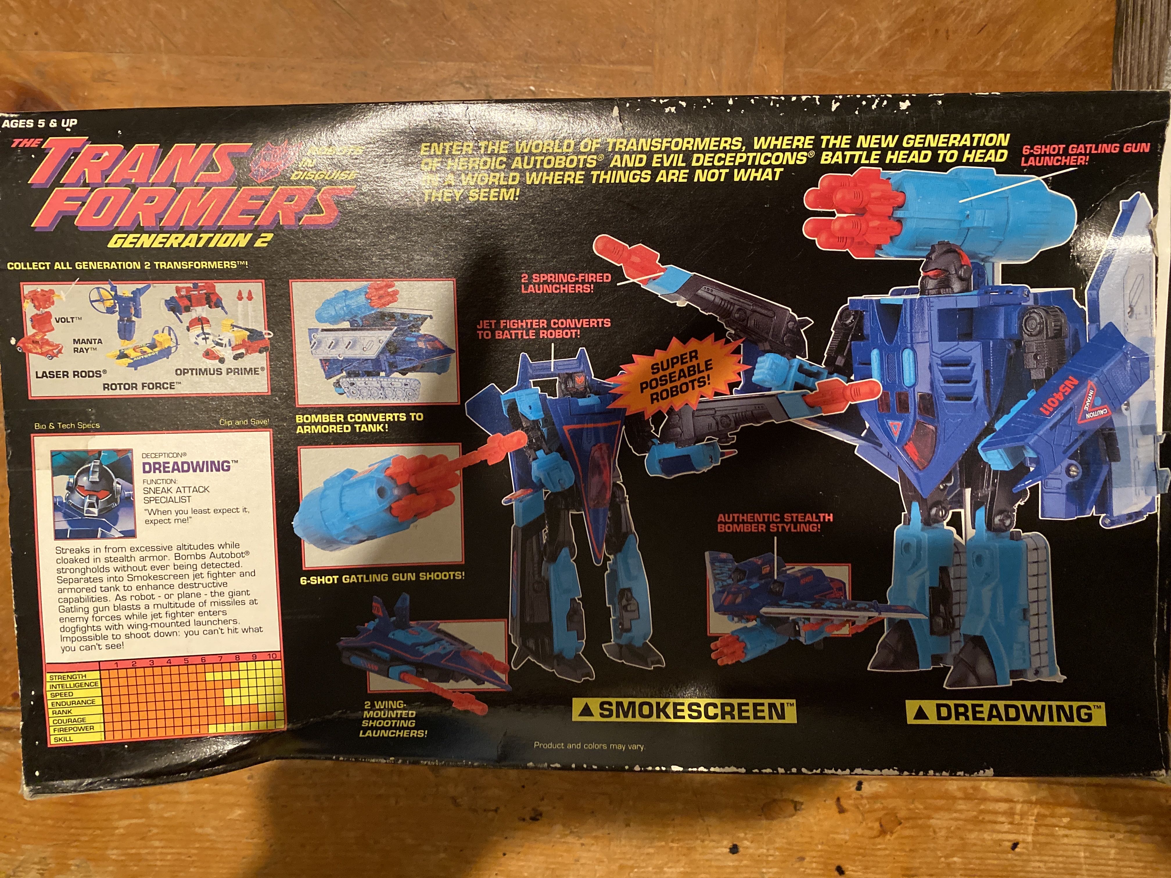 Transformers: Generation 2 - Hasbro (Dreadwing) action figure collectible [Barcode 038976801154] - Main Image 2