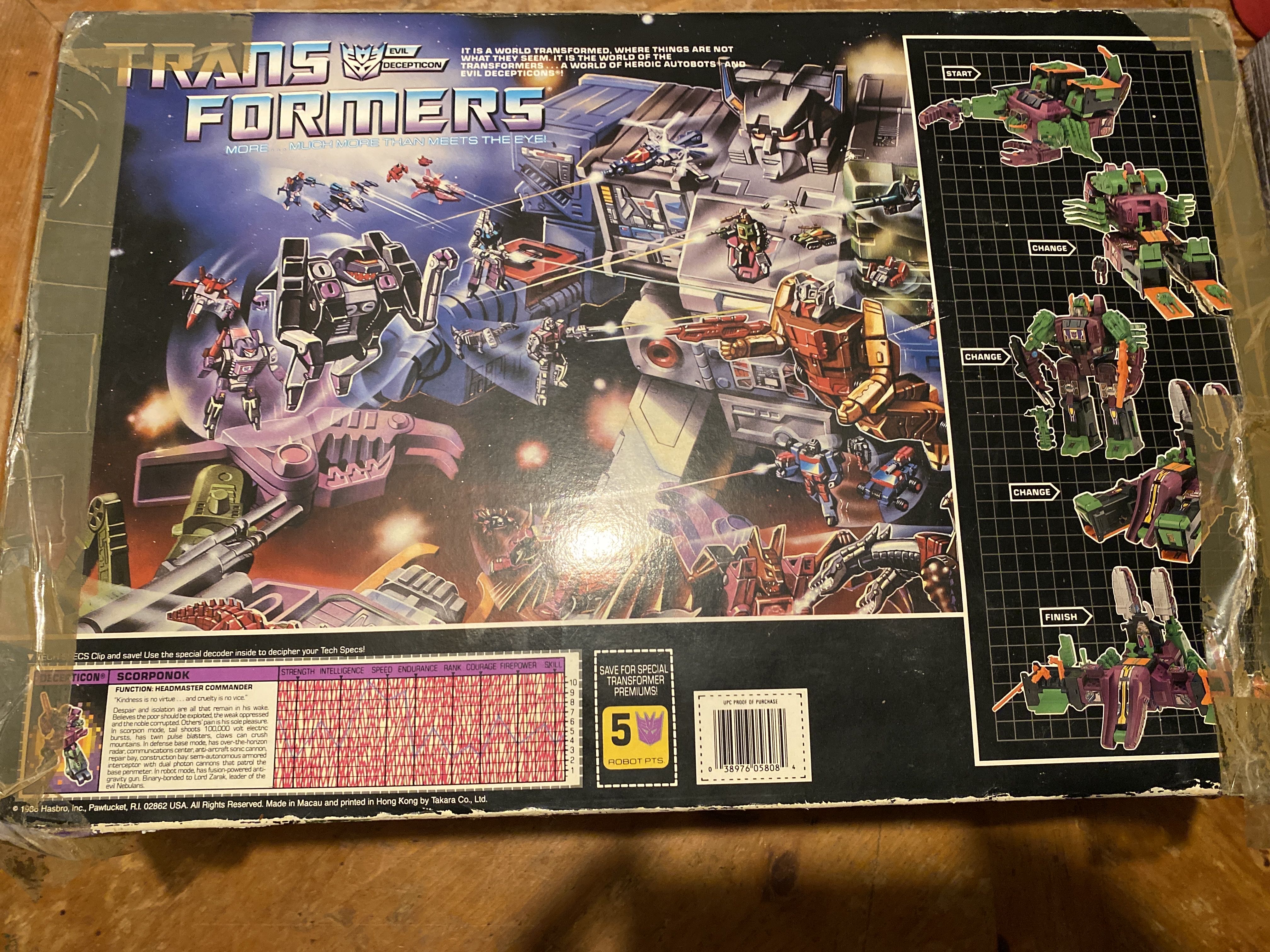 Transformers: Headmasters - Hasbro (Scorponok) action figure collectible [Barcode 038976058084] - Main Image 2