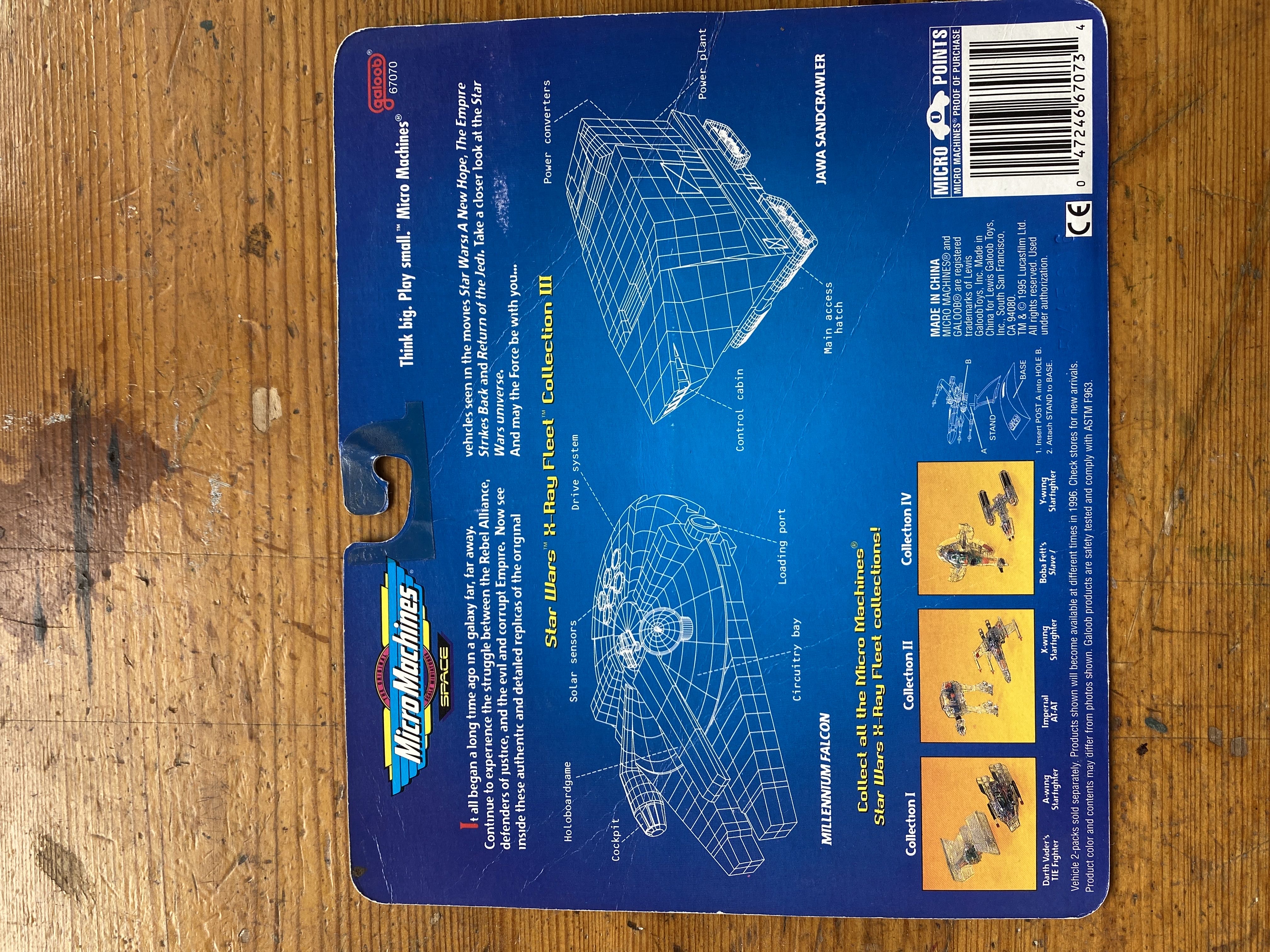 Star Wars: Micro Machines - Galoob (Millennium Falcon & Jawa Sandcrawler) action figure collectible [Barcode 047246670734] - Main Image 2