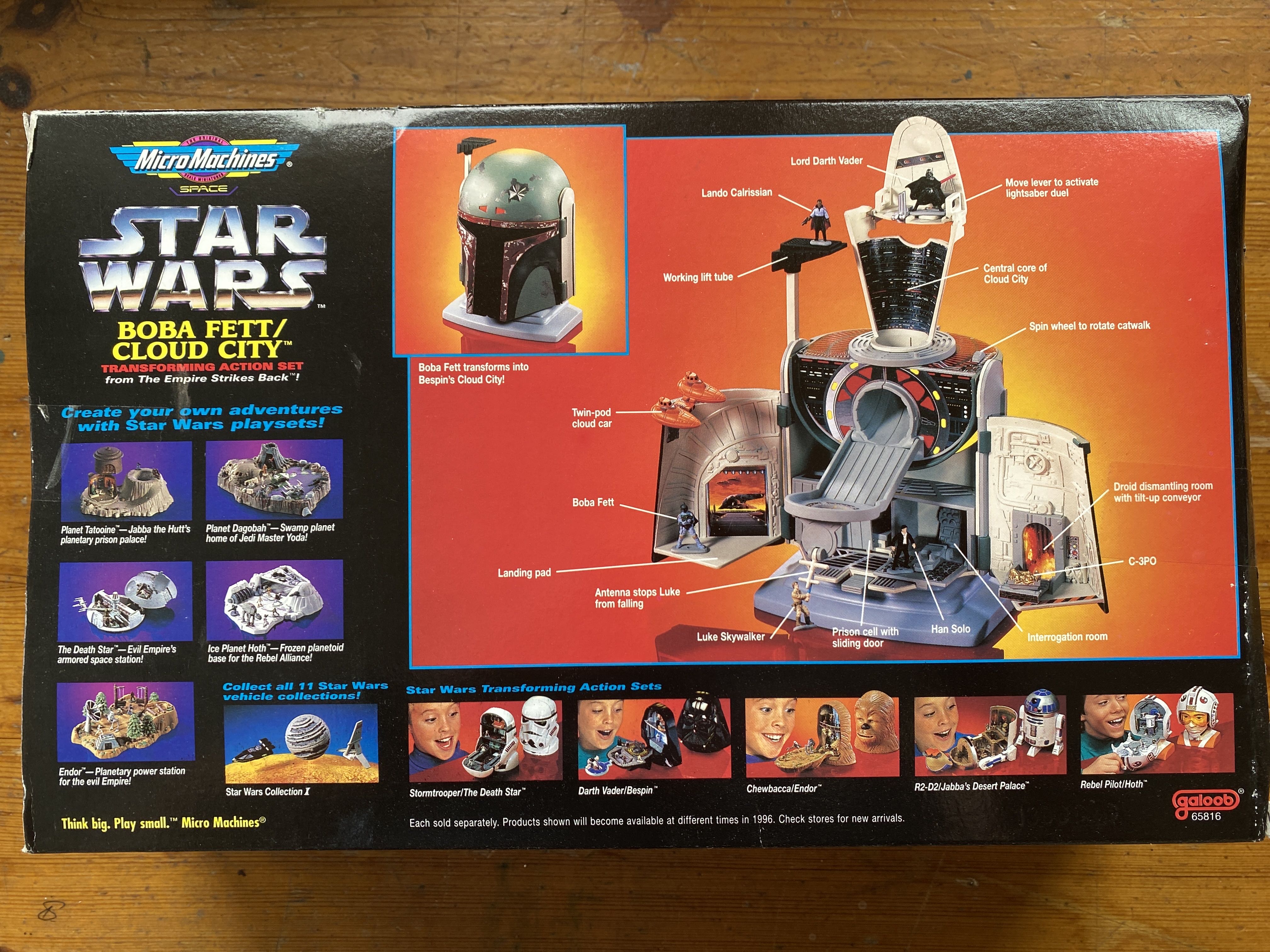 Micro Machines Boba Fett / Cloud City - Galoob (Star Wars Micro Machines) action figure collectible [Barcode 047246658169] - Main Image 2