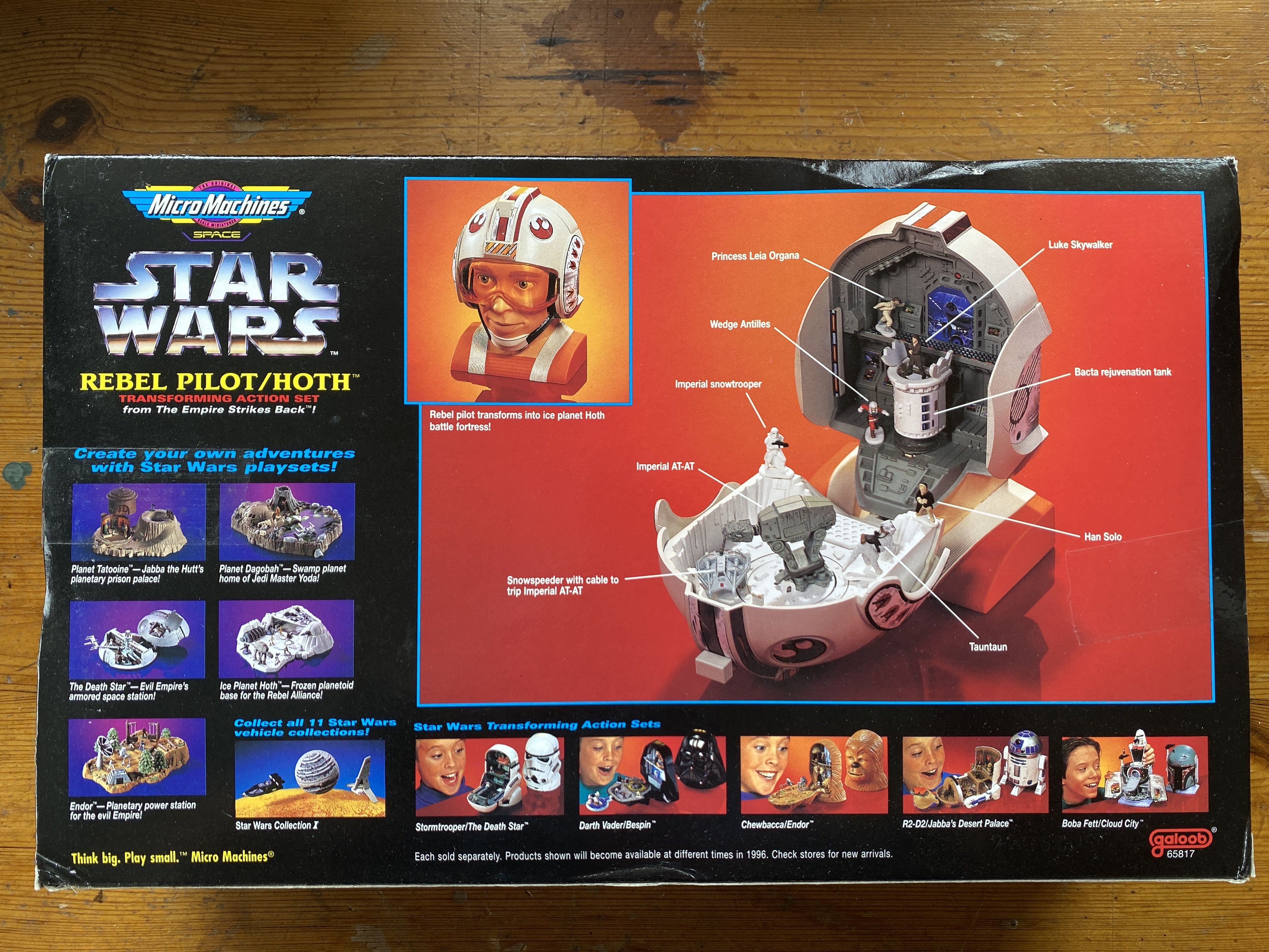 Star Wars Rebel Pilot/Hoth Transforming Player - Galoob (The Empire Strikes Back) action figure collectible [Barcode 047246658176] - Main Image 2