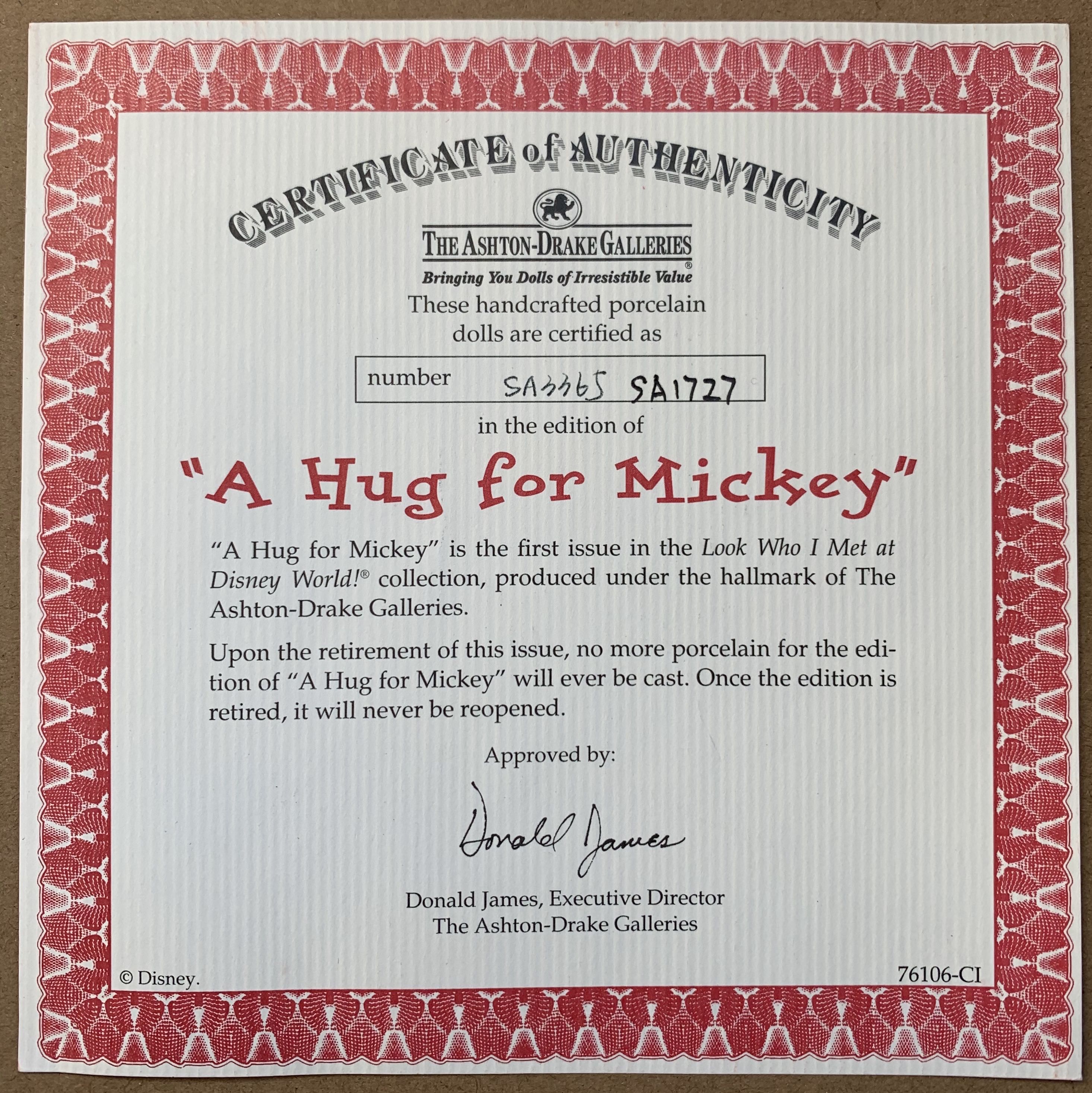 Mickey Mouse - Artist Ashton Drake Galleries (The Ashton-drake Galleries) action figure collectible - Main Image 4