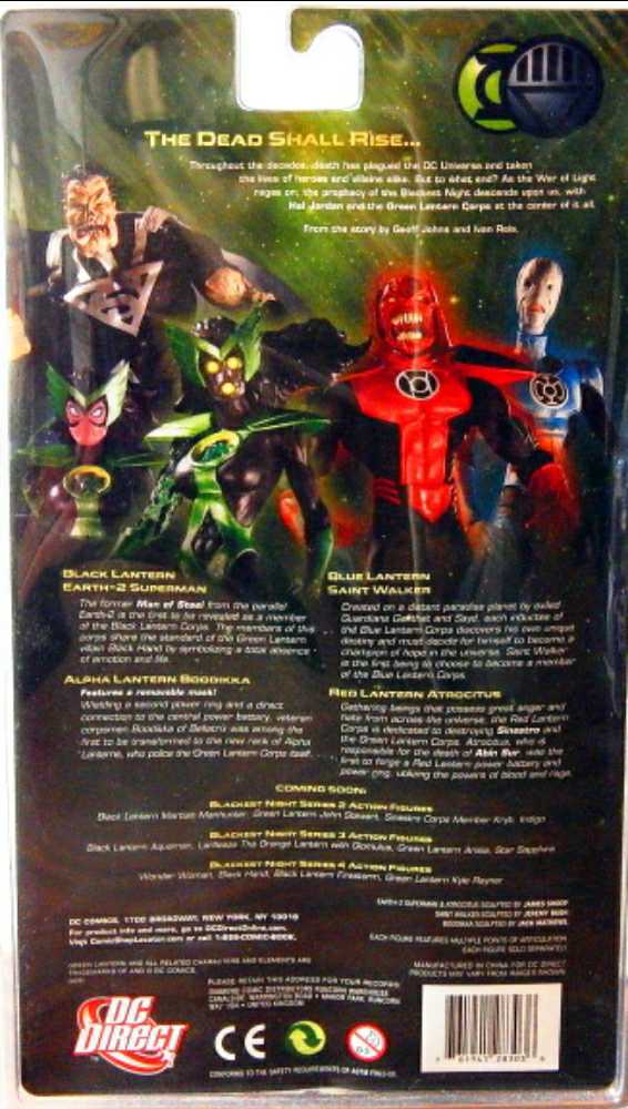 Blackest Night, Series 1: Black Lantern Earth-2 Superman - DC Direct (DC Comics Super Heroes) action figure collectible - Main Image 4