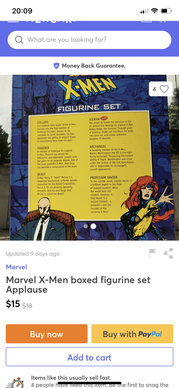 X-Men - Applause (X-Men Super Hero Figurines) action figure collectible [Barcode 083361427693] - Main Image 3