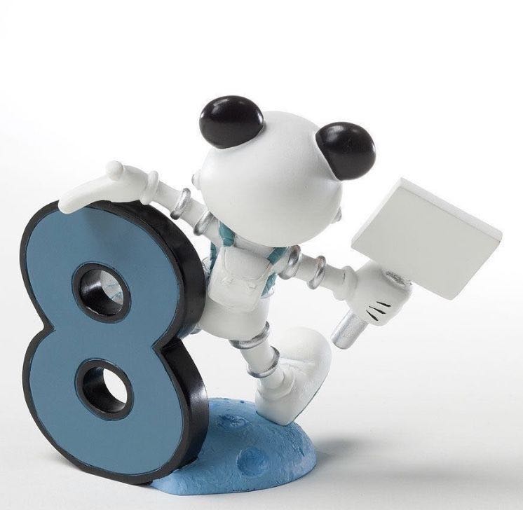 Mickey Mouse Numbers #8 - Enesco (Disney Showcase Collection) action figure collectible - Main Image 2