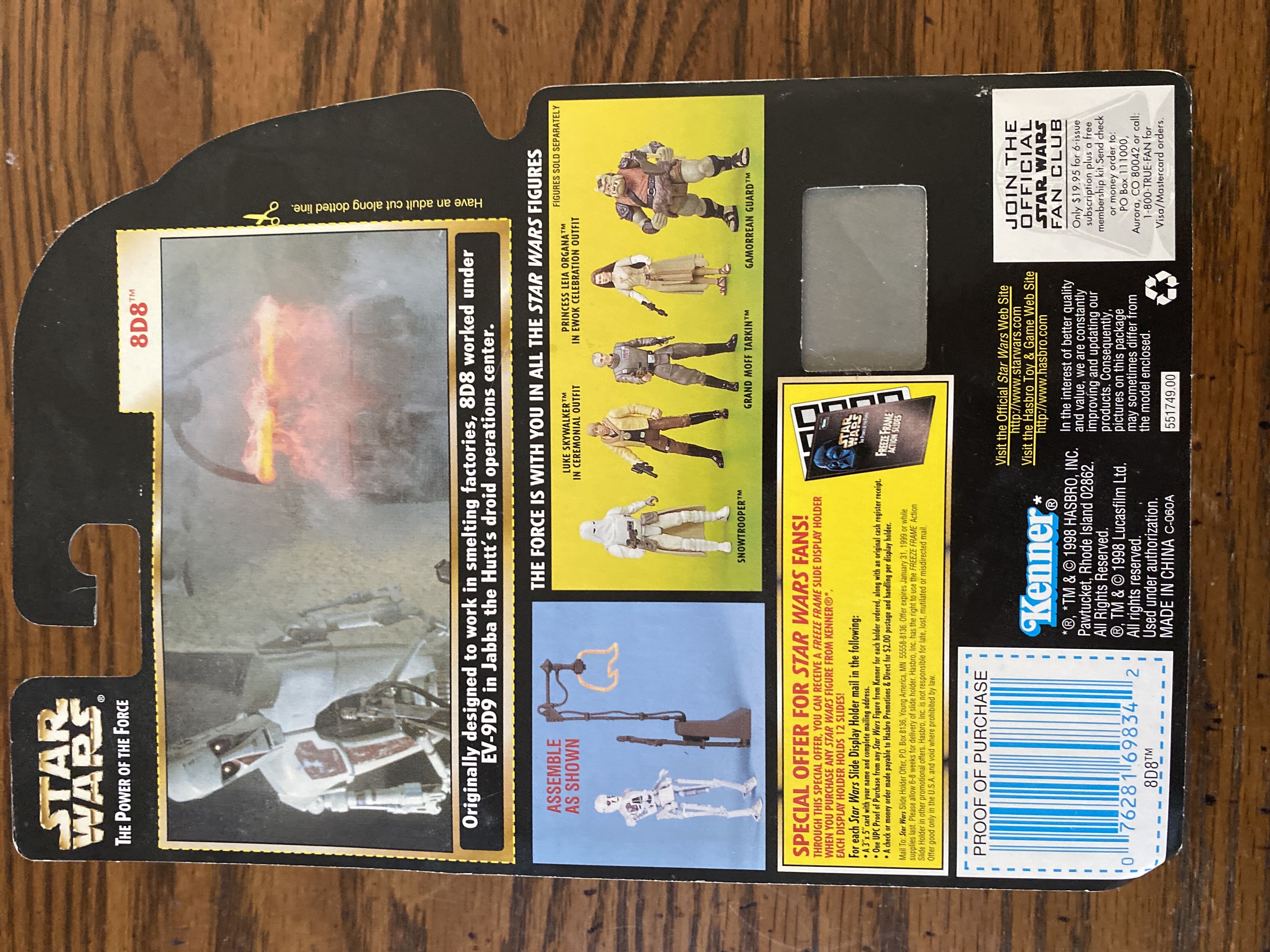 8D8 w/ Droid Branding Device - Hasbro (Star Wars: Episode VI - Return Of The Jedi) action figure collectible [Barcode 076281698342] - Main Image 2