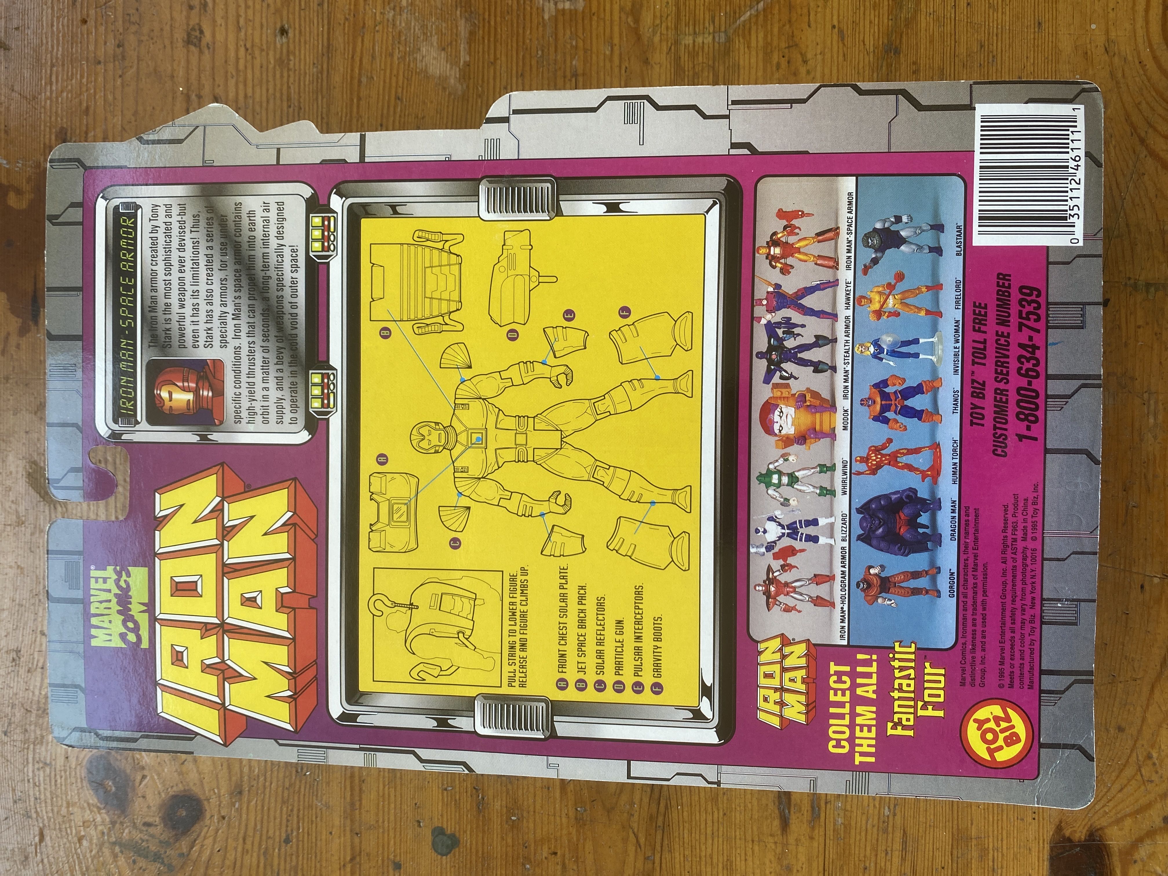 Iron Man Space Armor - Toy Biz (Toy Biz Iron Man) action figure collectible [Barcode 035112461111] - Main Image 2