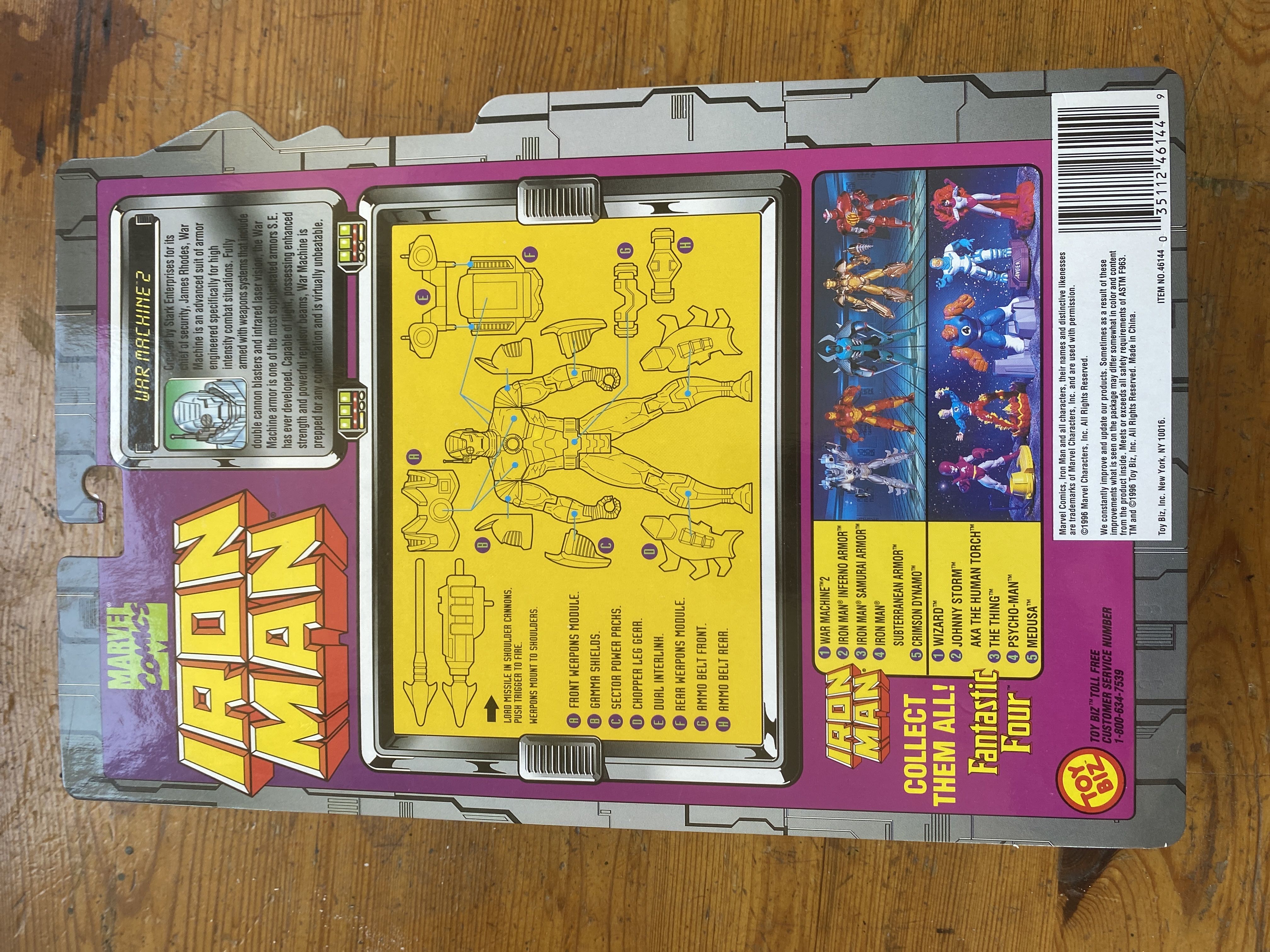 Iron Man: War Machine 2 - Toy Biz (War Machine 2) action figure collectible [Barcode 035112461449] - Main Image 2