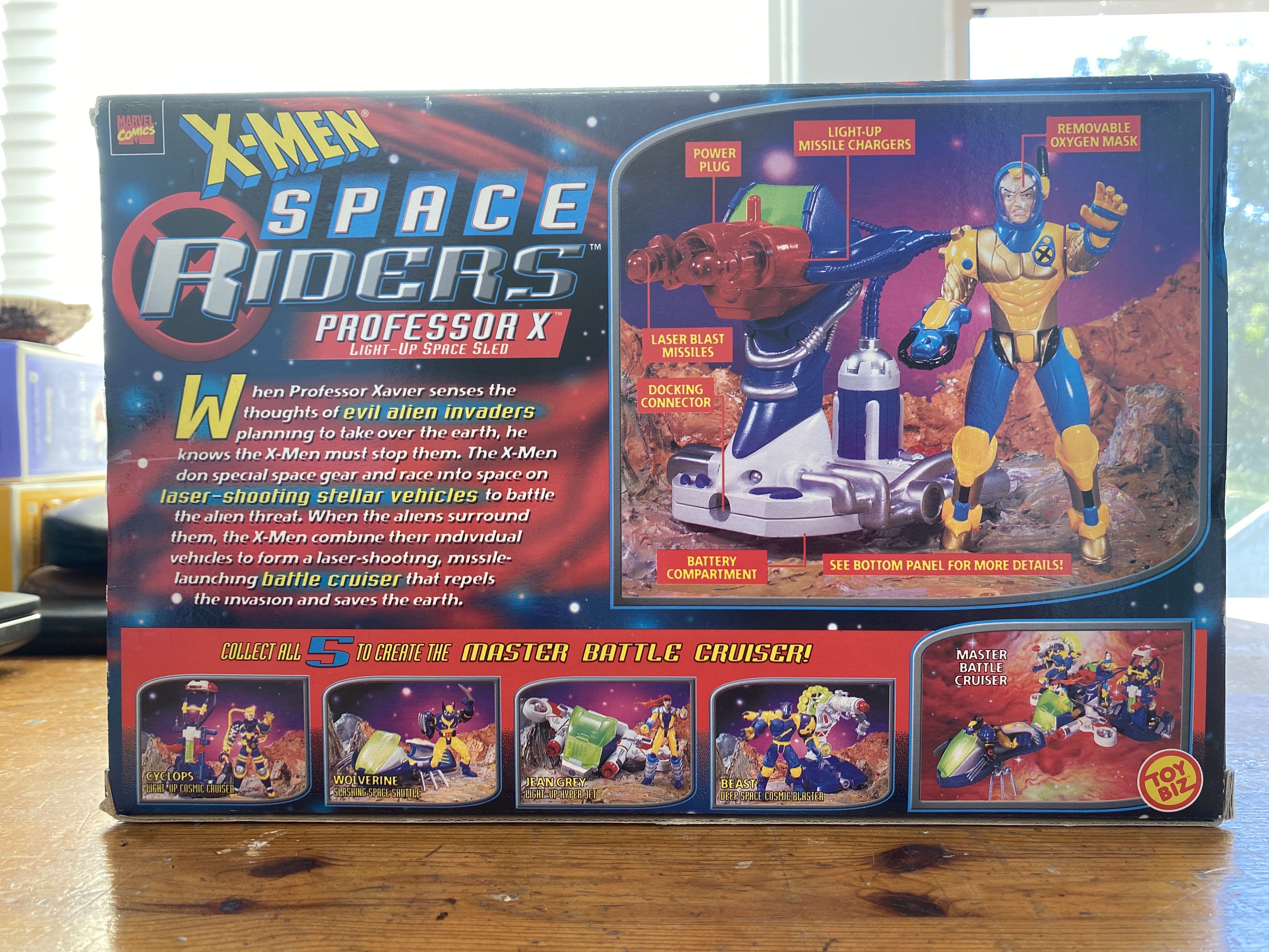 Professor X, Space Riders  - Toy Biz (Marvel X-Men Space Riders) action figure collectible [Barcode 035112432722] - Main Image 2