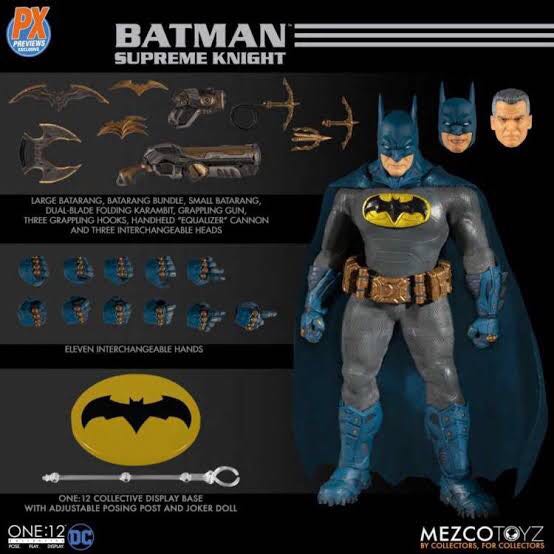 Supreme Knight Batman (Blue Variant) - Mezco action figure collectible - Main Image 1