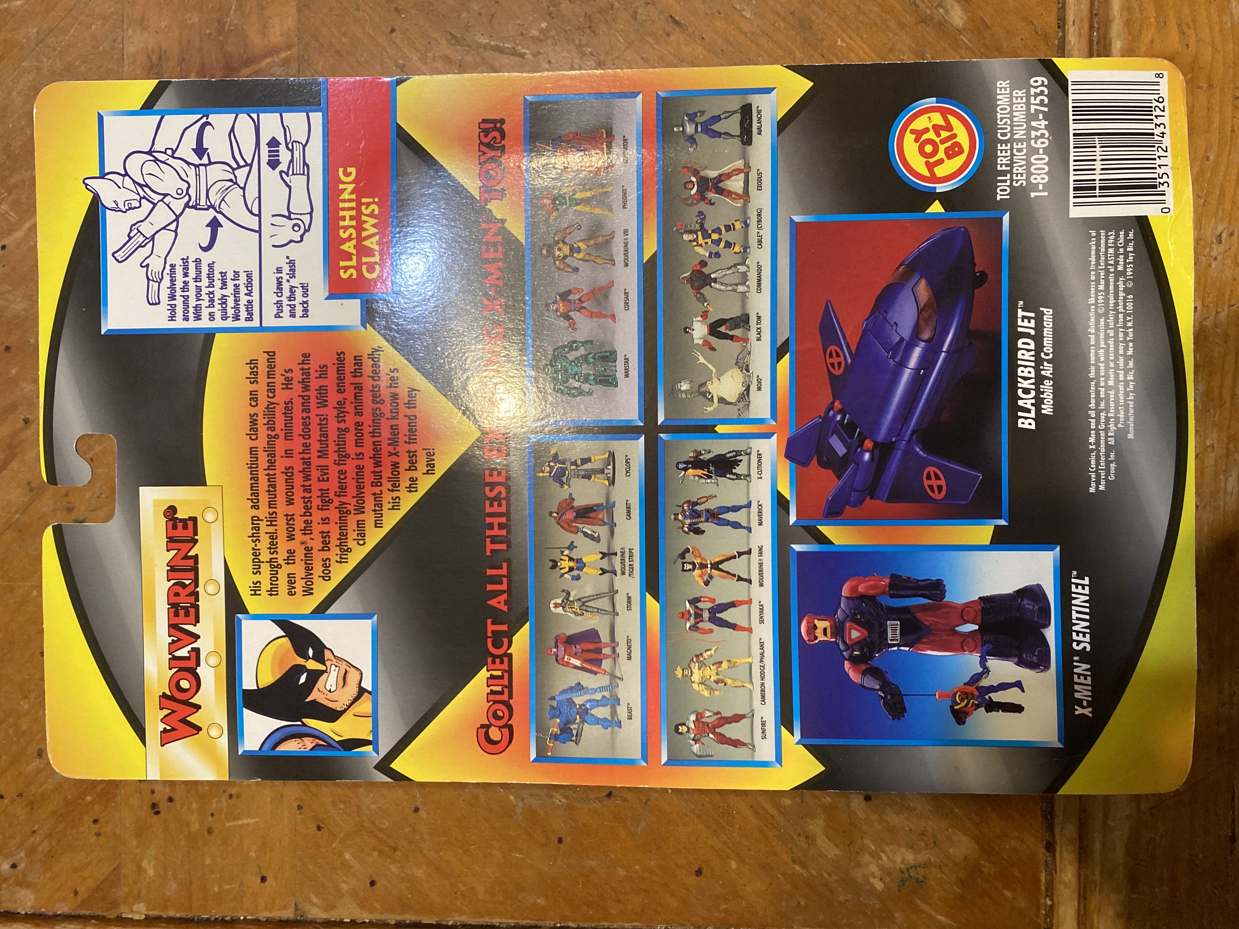 X-men Classic Wolverine - Toy Biz (Wolverine) action figure collectible [Barcode 035112431268] - Main Image 2