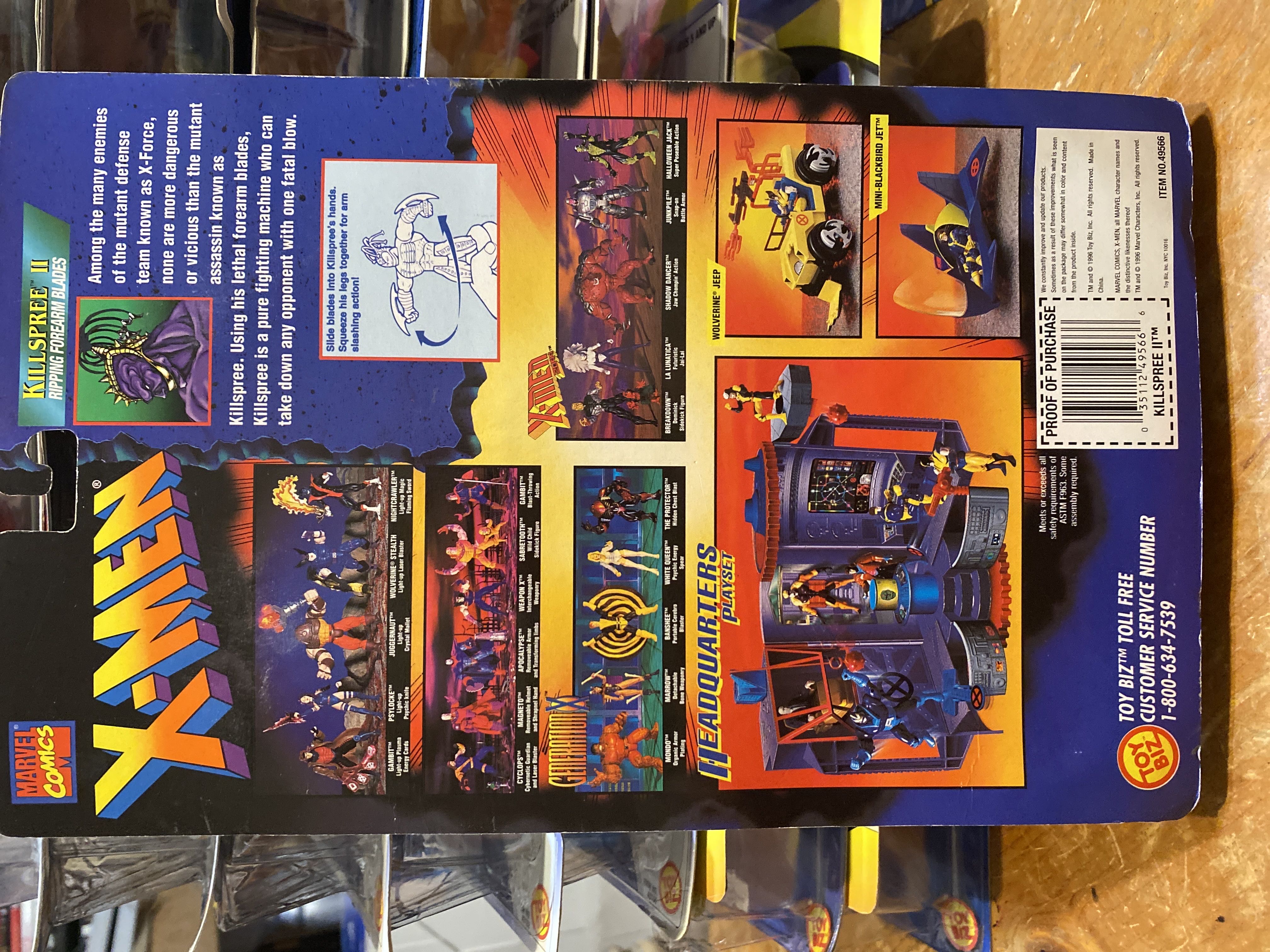 Killspree II - Toy Biz (Killspree II) action figure collectible [Barcode 035112495666] - Main Image 2