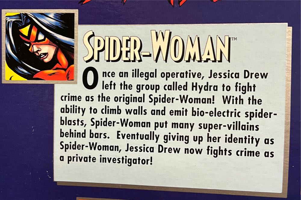 Spider-Man The Amazing Spider-Man Spider-Woman Black Widow Assault Gear - Toy Biz (Marvel: Spider-Woman) action figure collectible [Barcode 035112472544] - Main Image 4