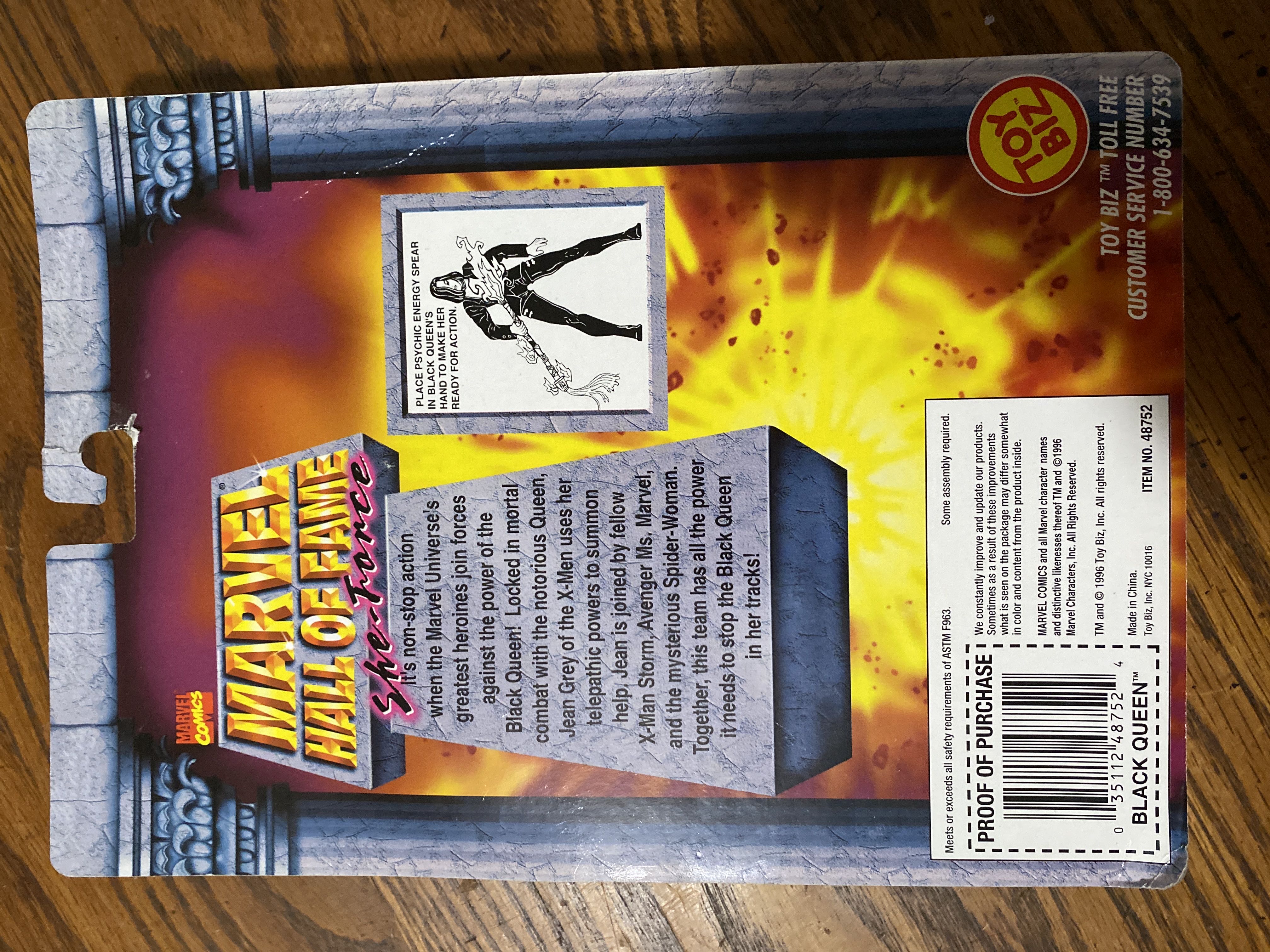 Marvel Hall Of Fame Black Queen Seline - Toybiz (Marvel: Hall of Fame: 5”) action figure collectible [Barcode 035112487524] - Main Image 2