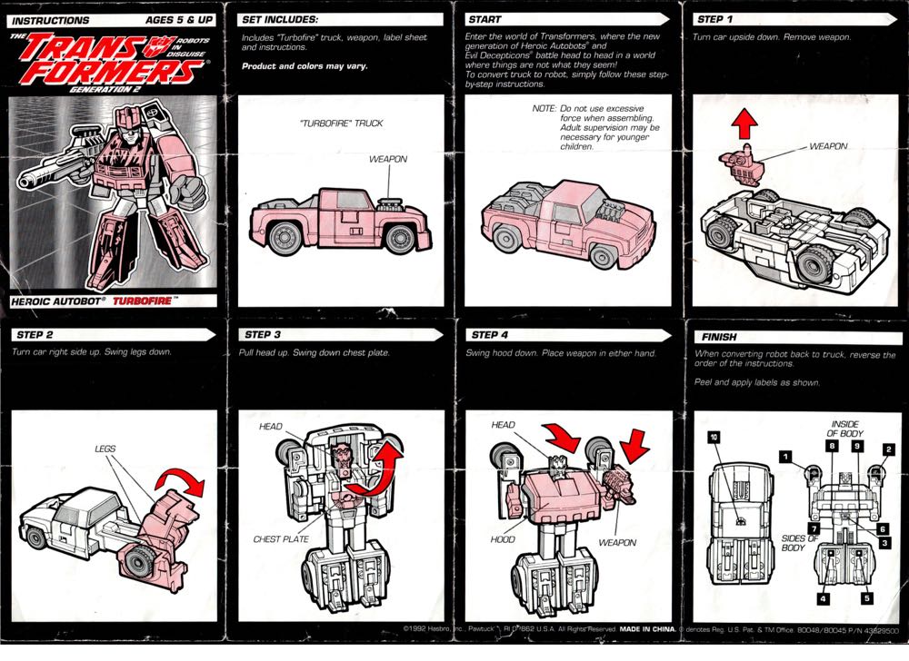 Transformers G2 Turbofire Axelerators - Hasbro Takara Tomy (Transformers Generation 2) action figure collectible - Main Image 10