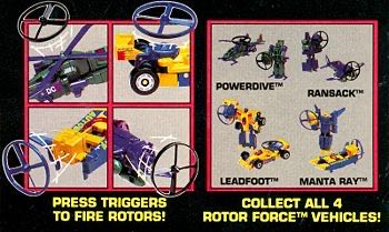 Transformers G2 Manta Ray Rotor Force - Hasbro Takara Tomy (Transformers Generation 2) action figure collectible - Main Image 3