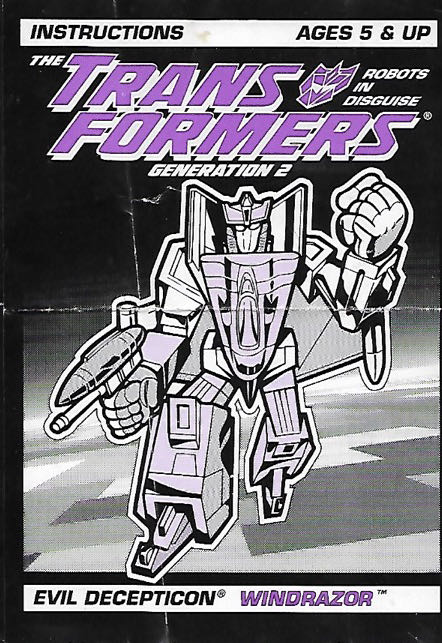 Transformers: Windrazor - Hasbro Takara Tomy (Transformers Generation 2) action figure collectible - Main Image 2