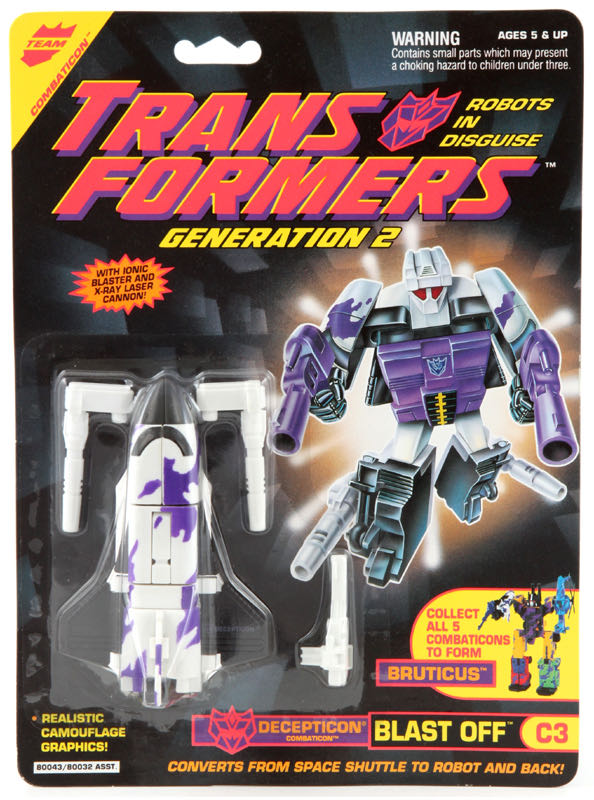 Transformers G2 Blast Off Combaticon - Hasbro Takara Tomy (Transformers Generation 2) action figure collectible - Main Image 3